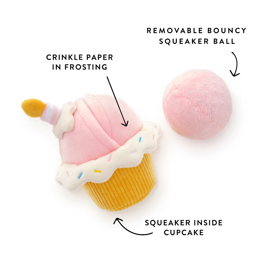 Birthday Cupcake 2-in-1 Bounce Dog Toy - Image 3