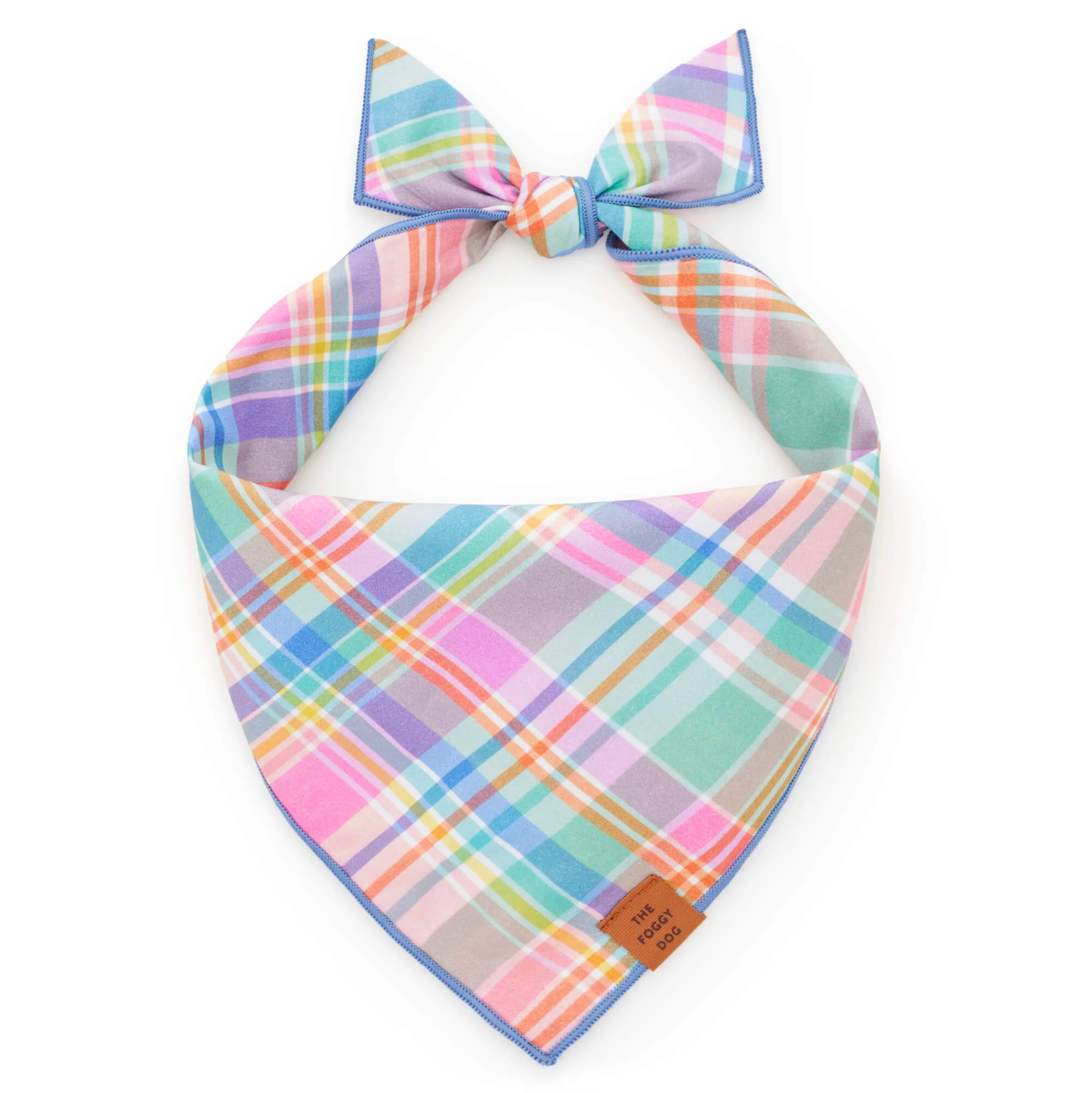 Blooming Plaid Dog Bandana - Image 2