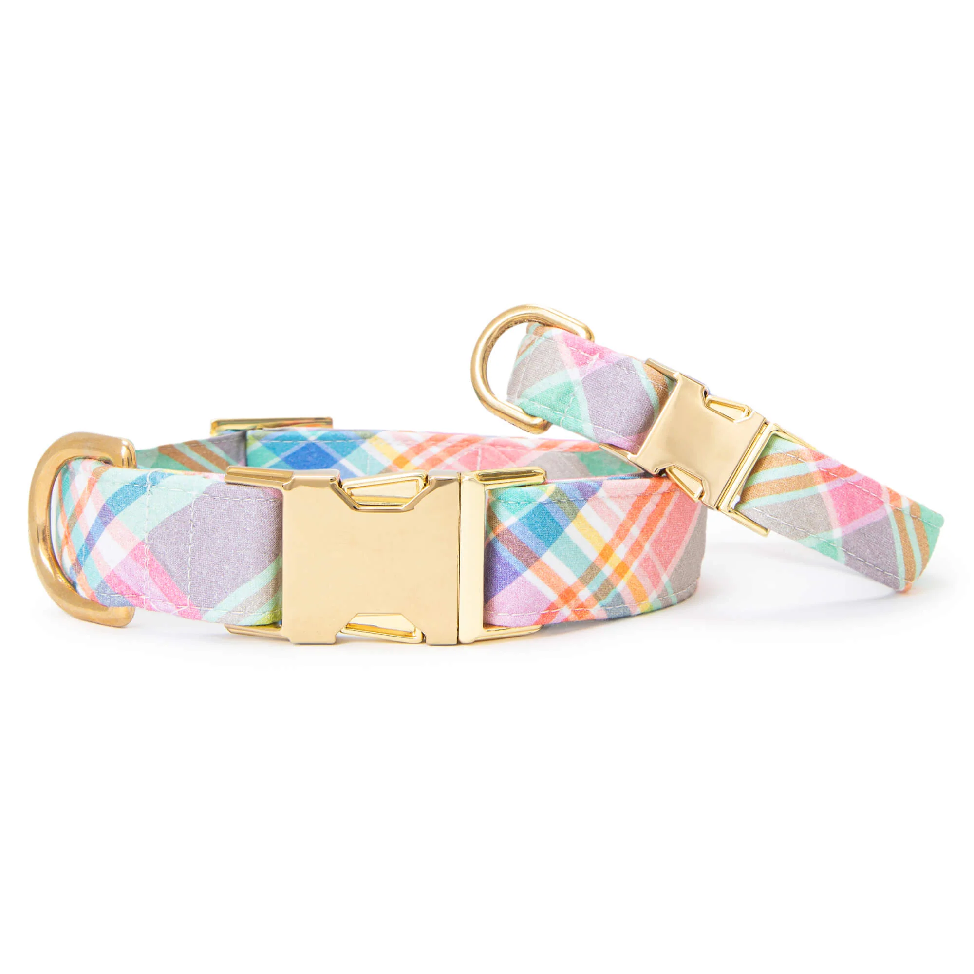 Blooming Plaid Dog Collar - Image 4