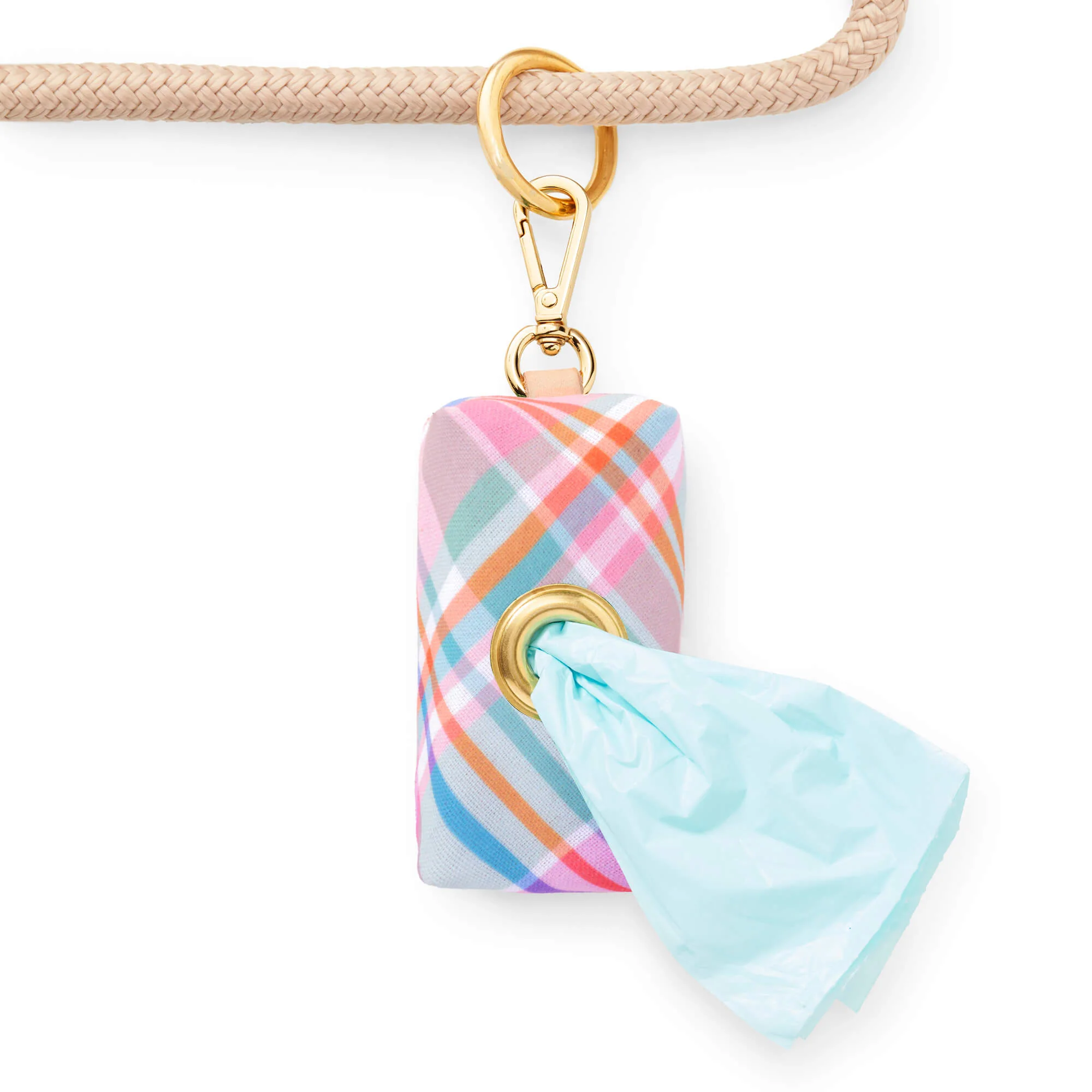 Blooming Plaid Waste Bag Holder - Image 3