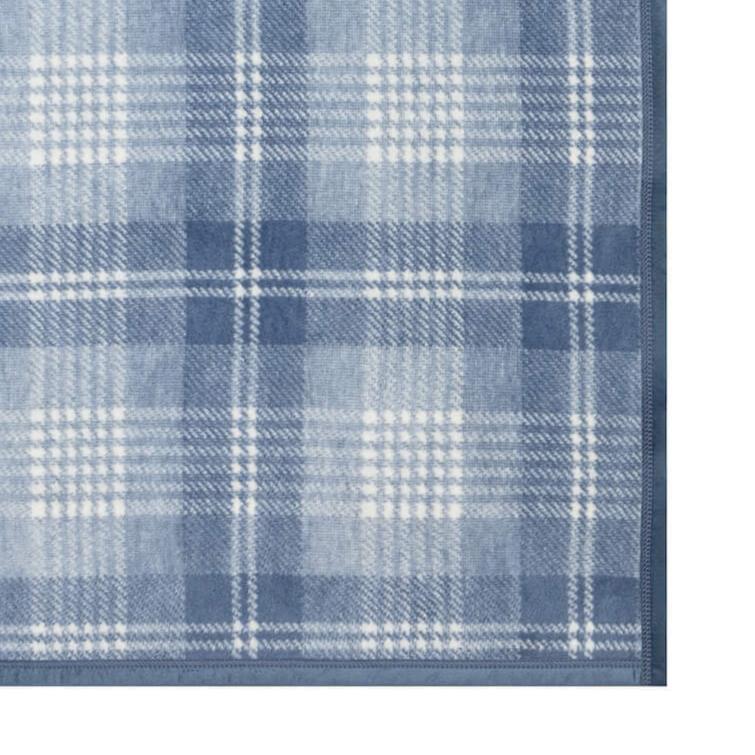 ChappyWrap x TFD Blue Frost Plaid Dog Blanket - Image 2