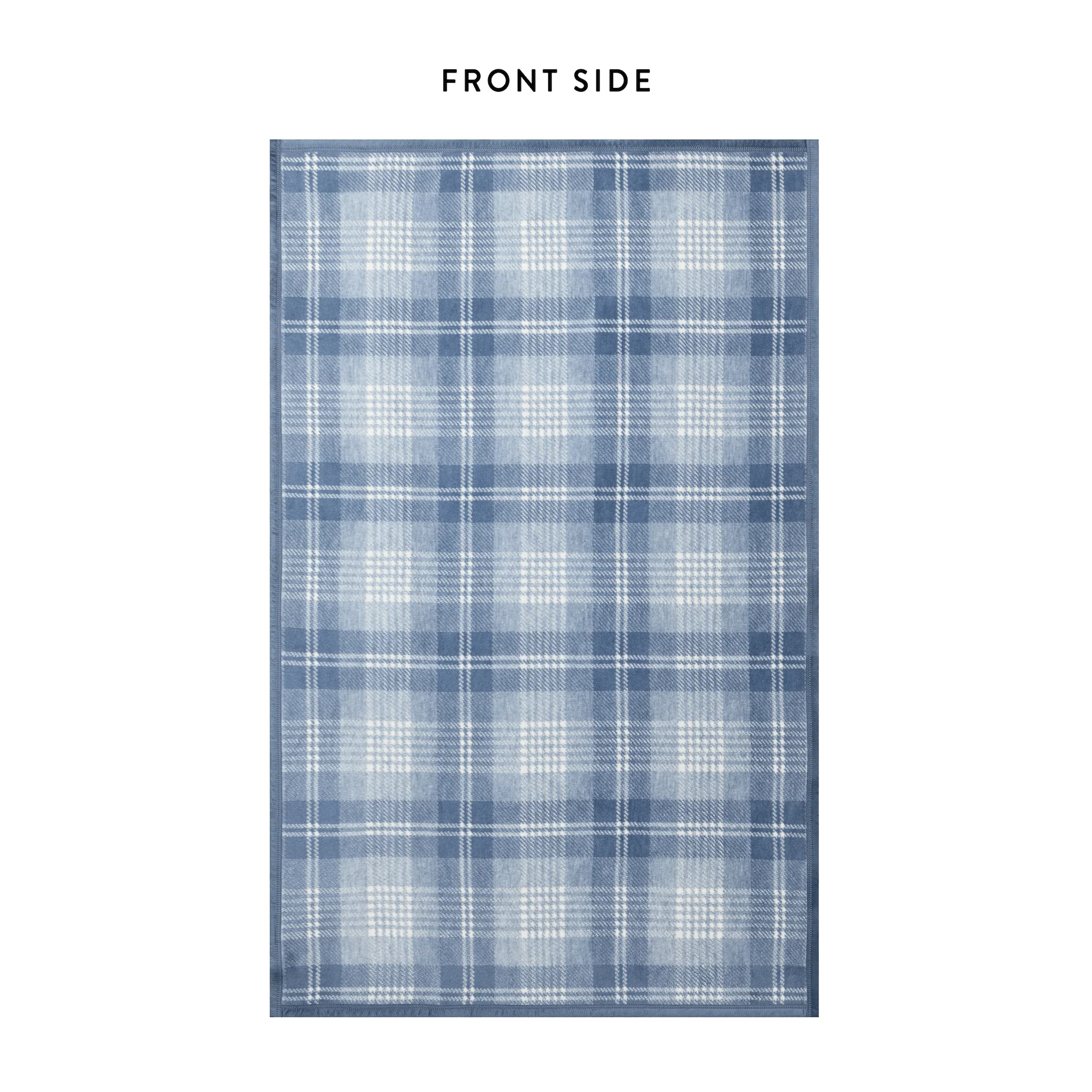 ChappyWrap x TFD Blue Frost Plaid Dog Blanket - Image 3