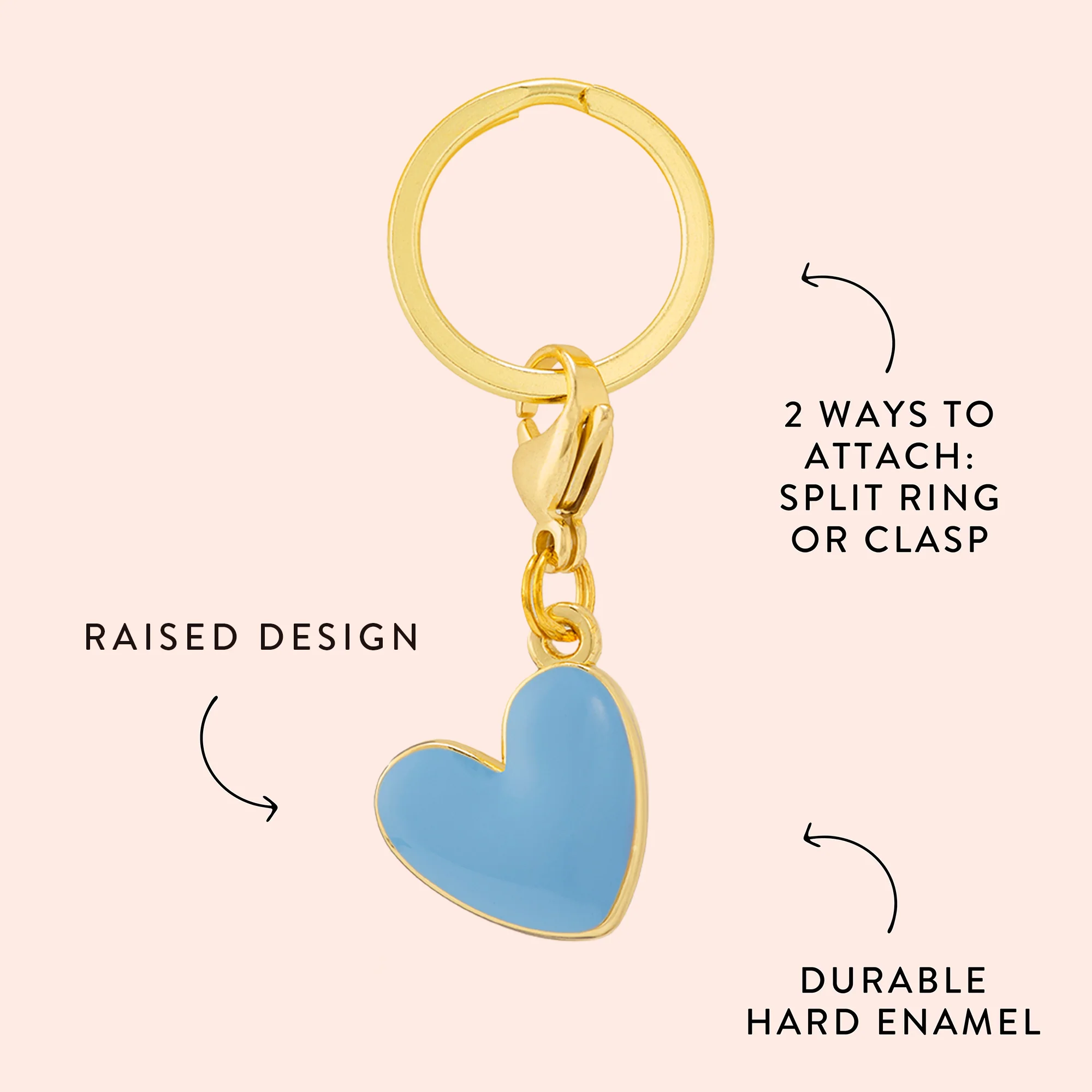 Blue Heart Collar Charm - Image 4