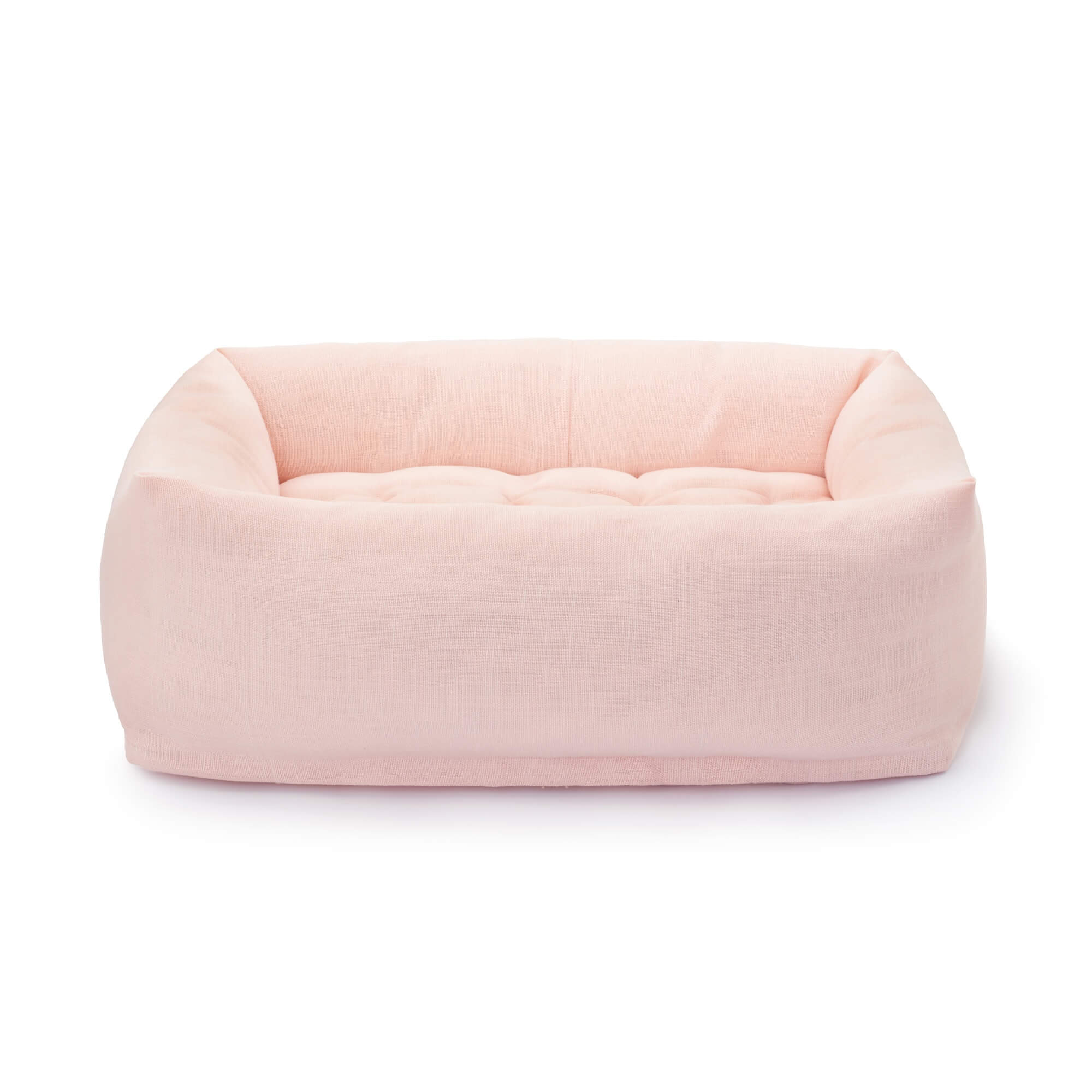Blush Pink Bolster Dog Bed - Image 2