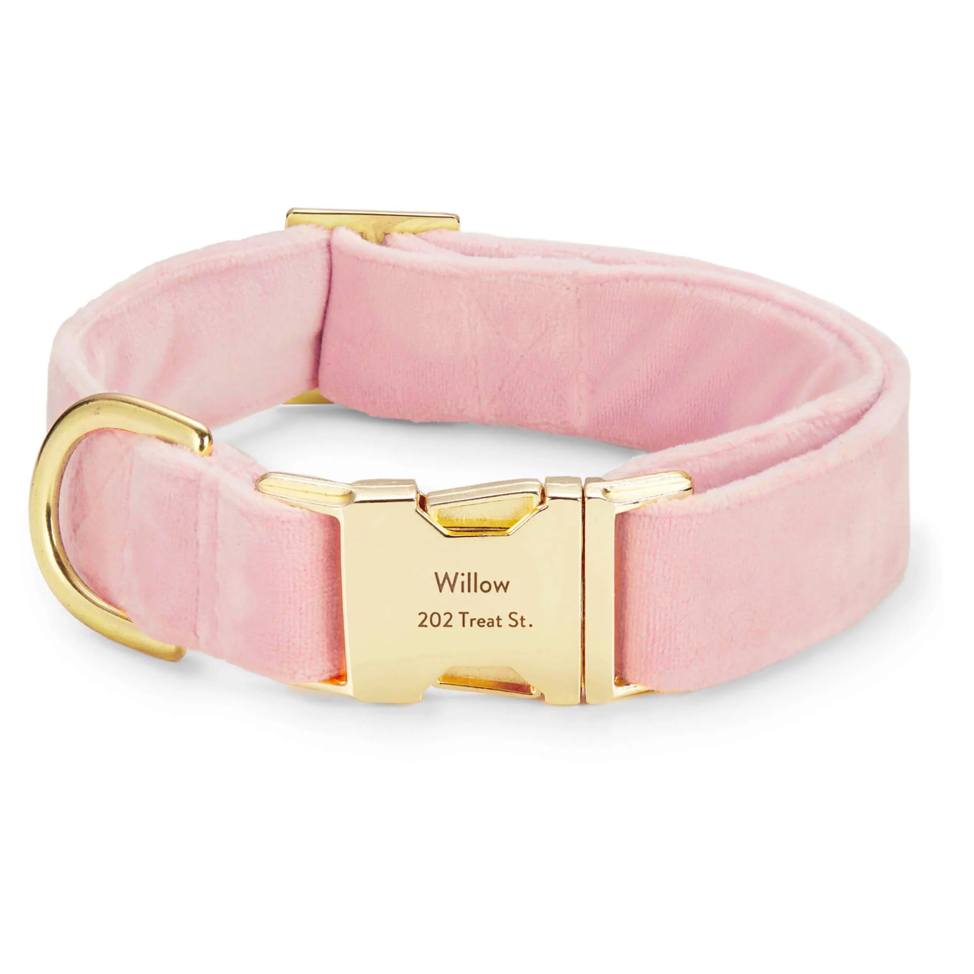 Blush Pink Velvet Dog Collar - Image 19