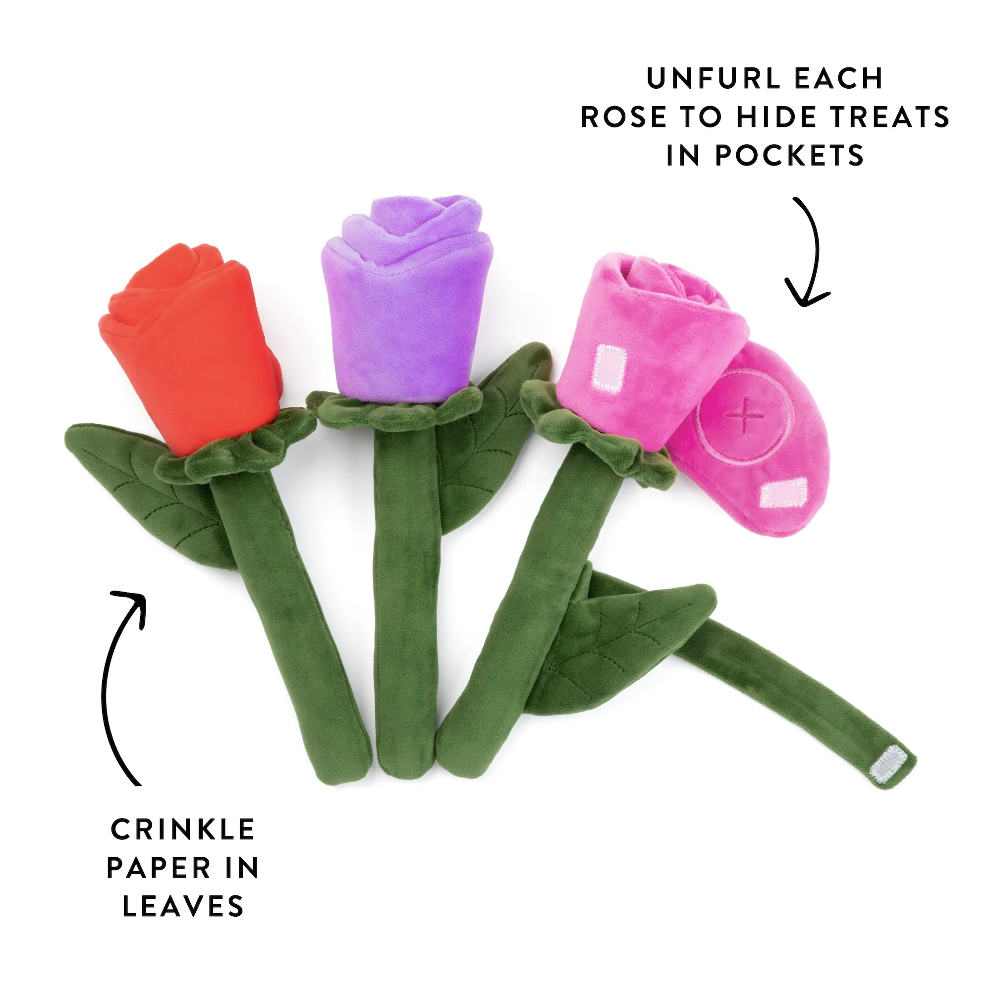 Bouquet of Roses Interactive Snuffle Dog Toy - Image 2