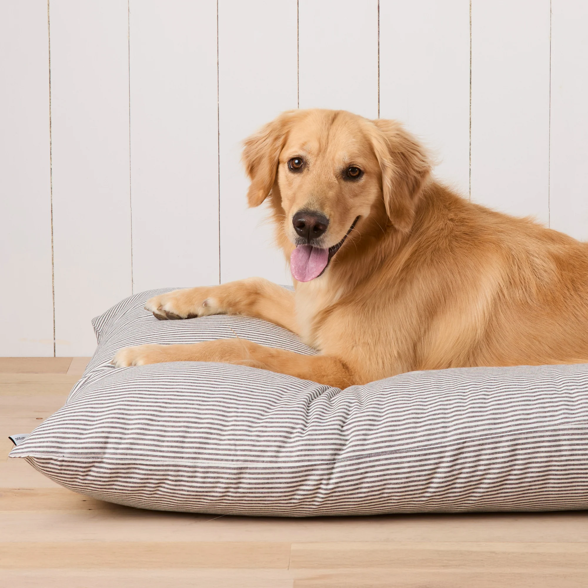 Charcoal Stripe Dog Bed - Image 6