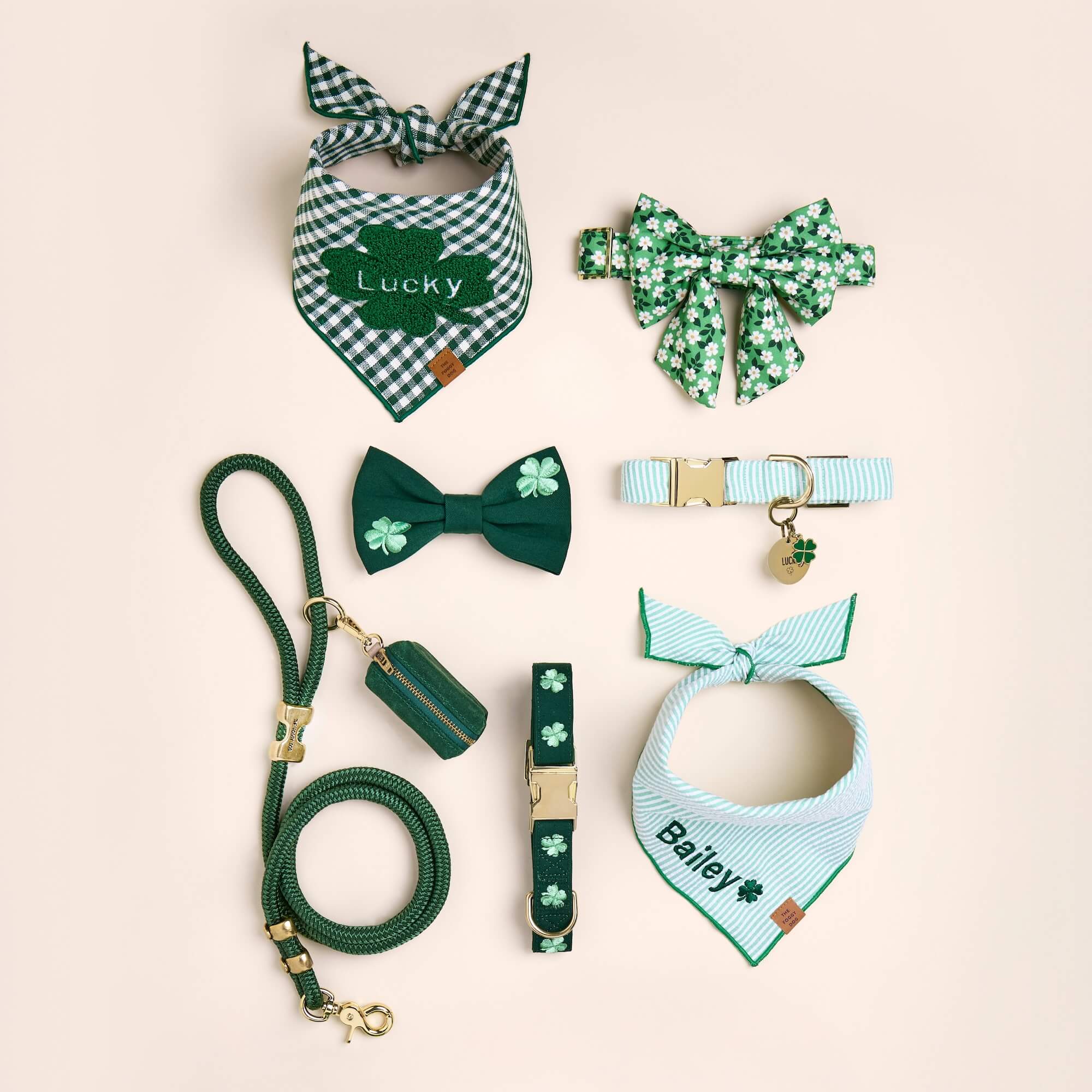 Circle Pet ID Tag: Clover Icon - Image 6