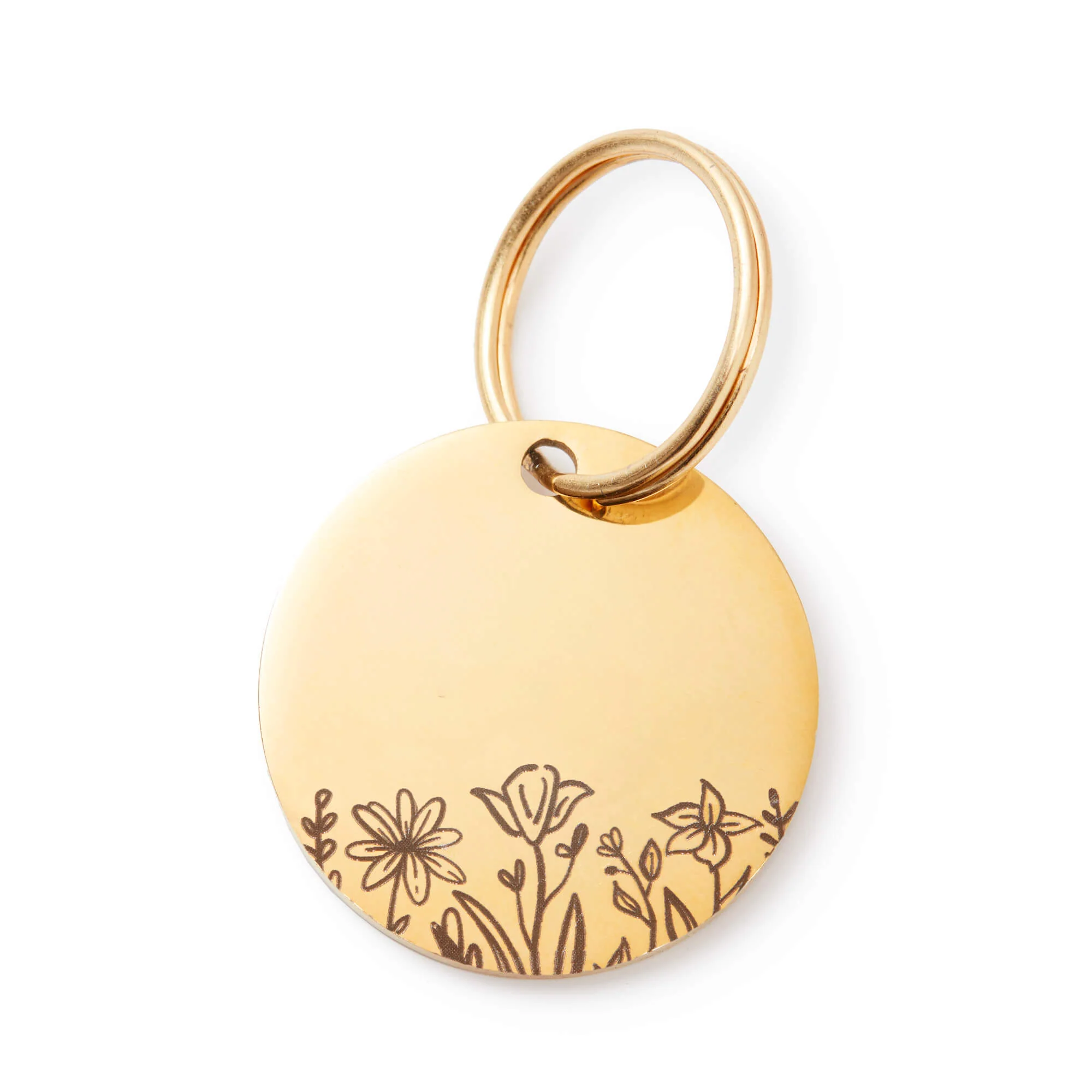 Circle Pet ID Tag: Wildflowers - Image 4