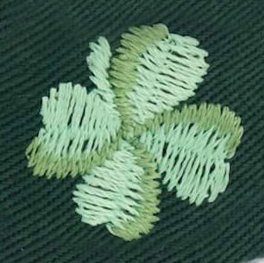 Clover Embroidered Lady Dog Bow - Image 6