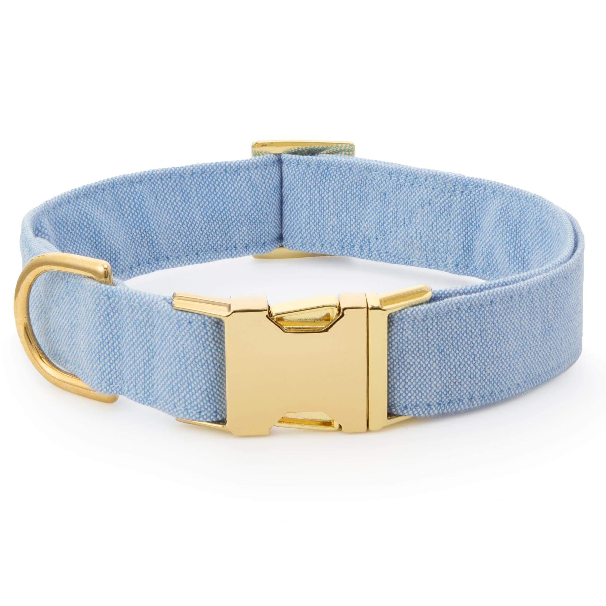 Blue Chambray Bow Tie Collar - Image 2