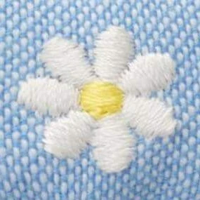 Daisy Embroidered Lady Dog Bow - Image 5