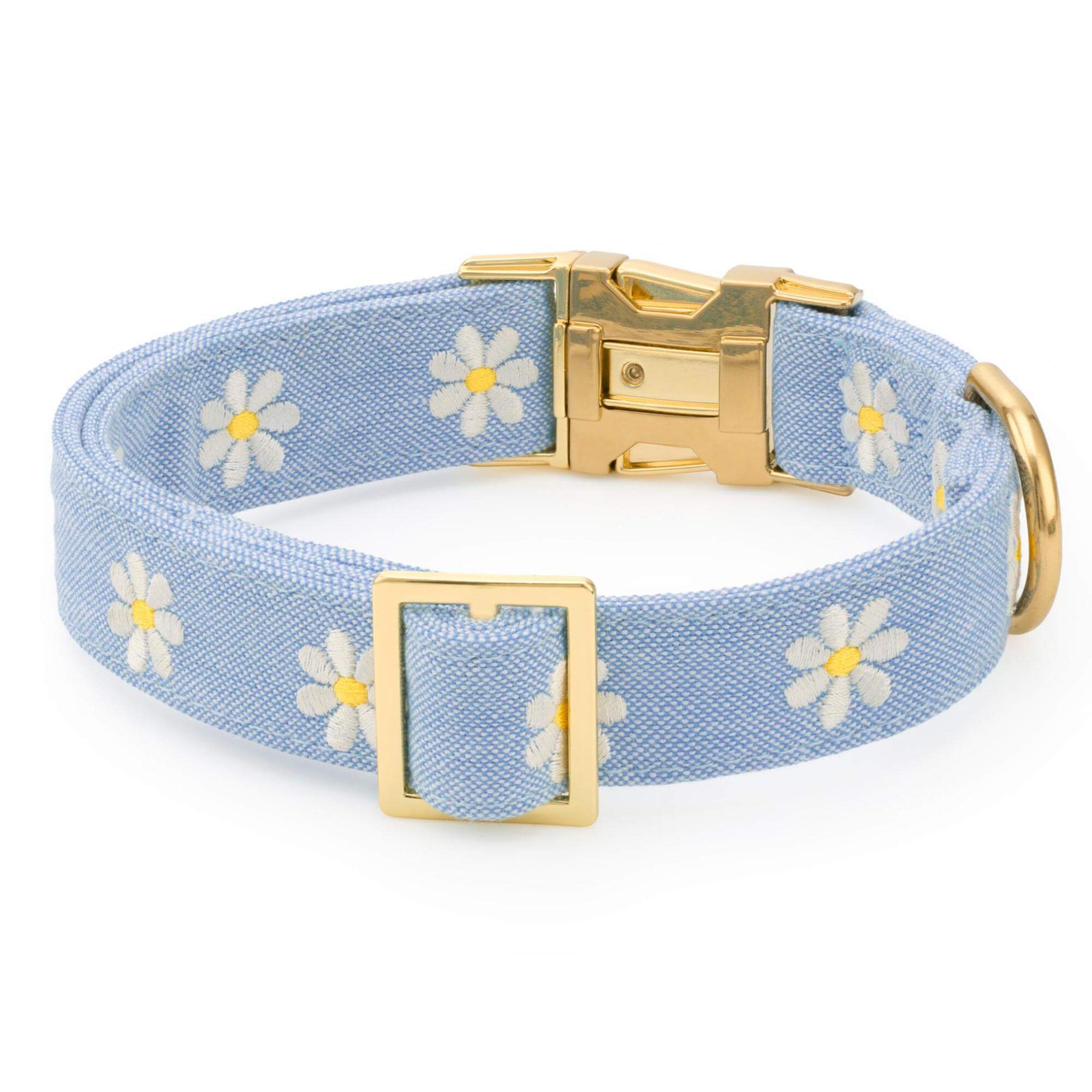 Daisy Embroidered Dog Collar - Image 3