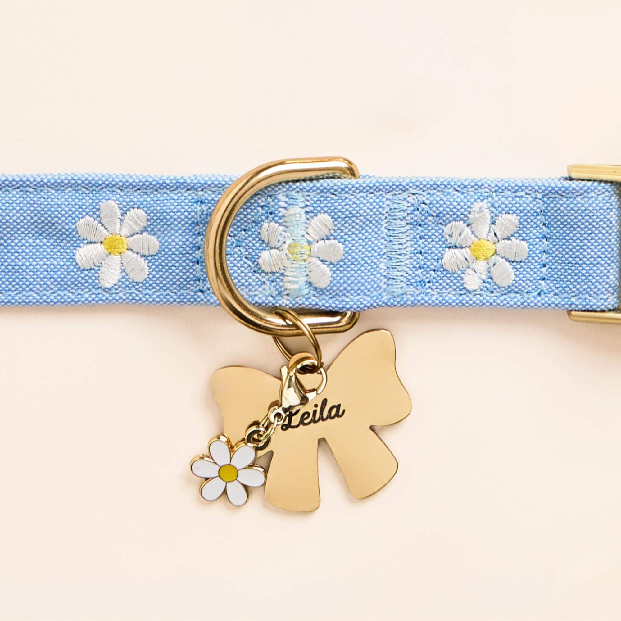 Daisy Embroidered Dog Collar - Image 6
