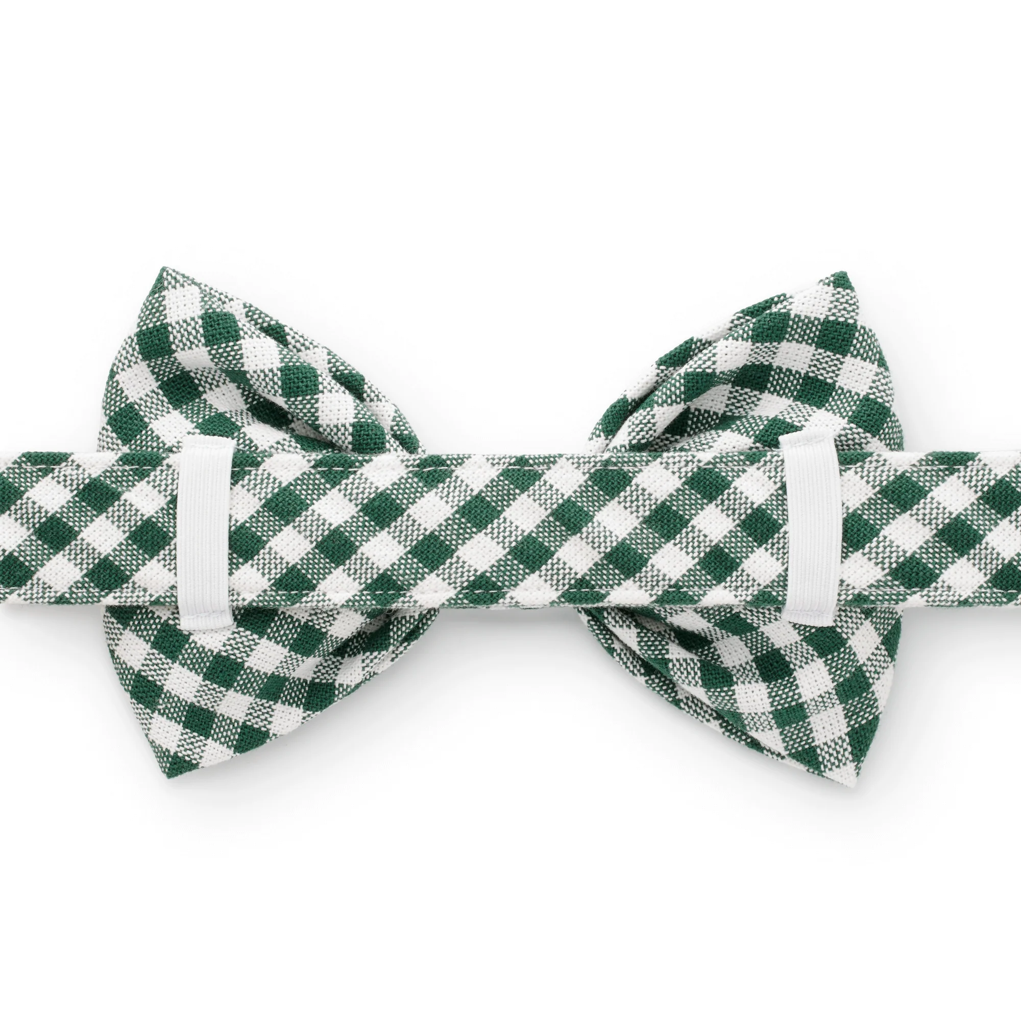Evergreen Gingham Bow Tie Collar - Image 3