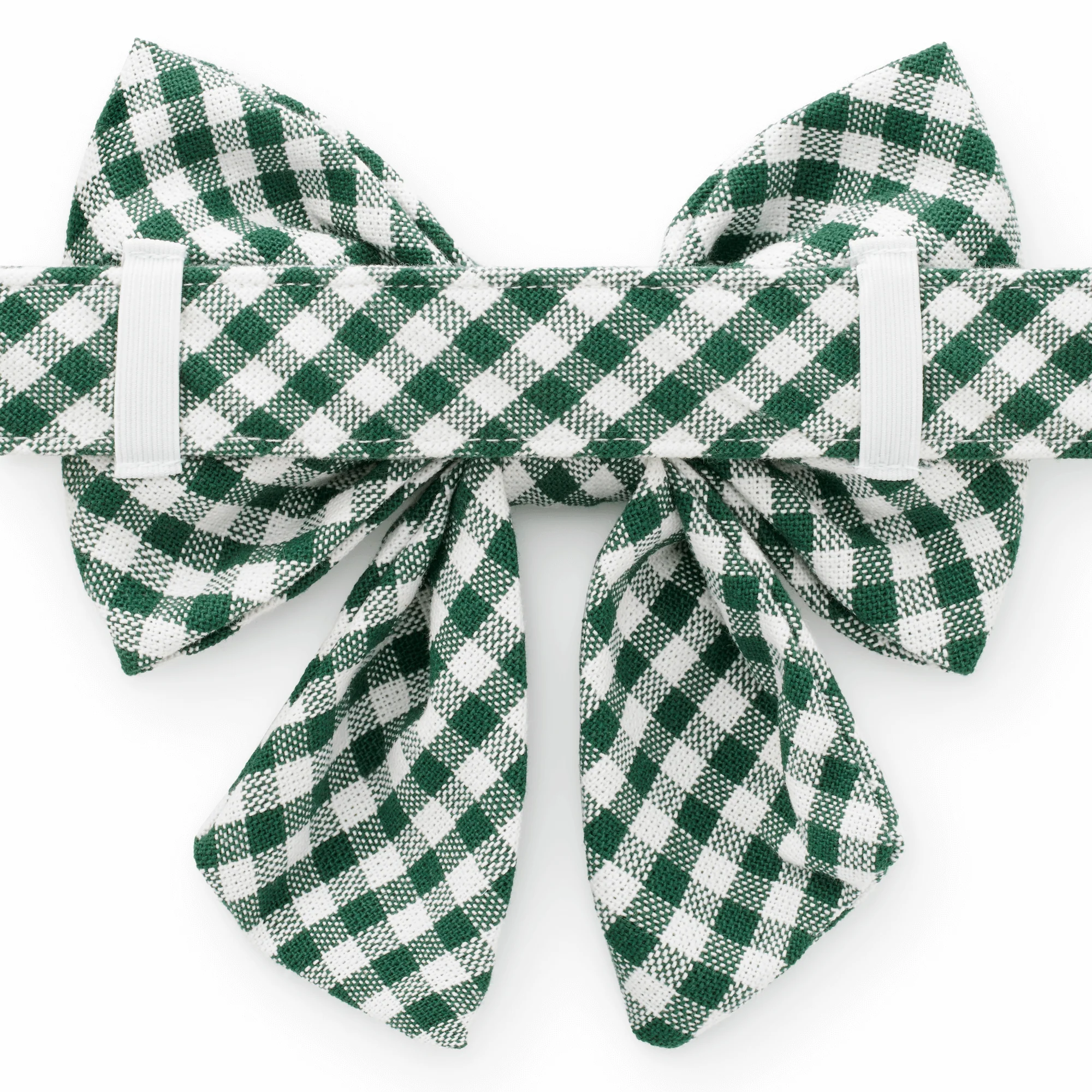 Evergreen Gingham Lady Bow Collar - Image 3