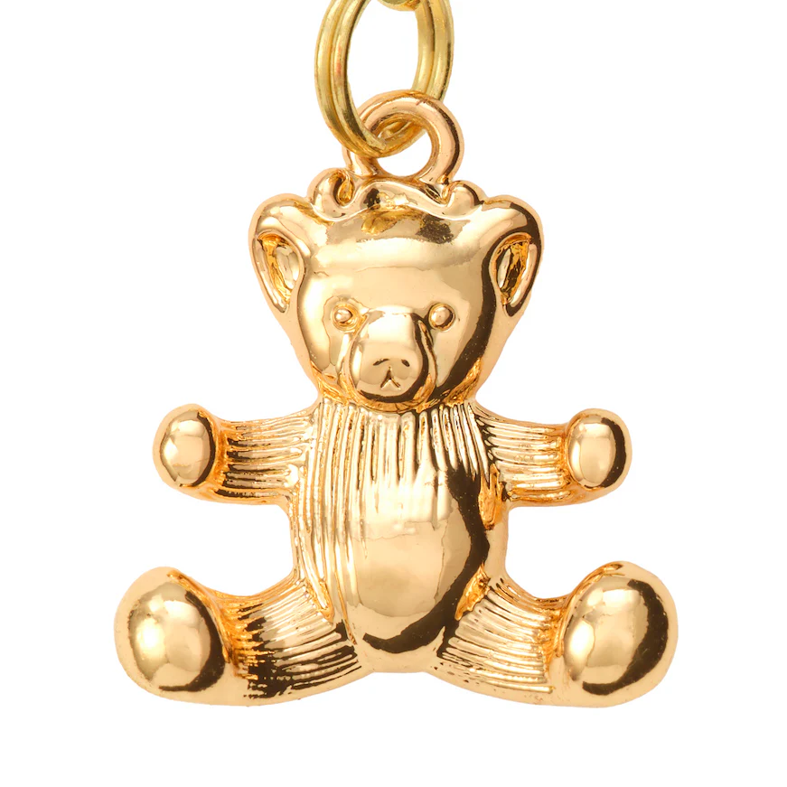 Gold Teddy Bear Collar Charm - Image 15
