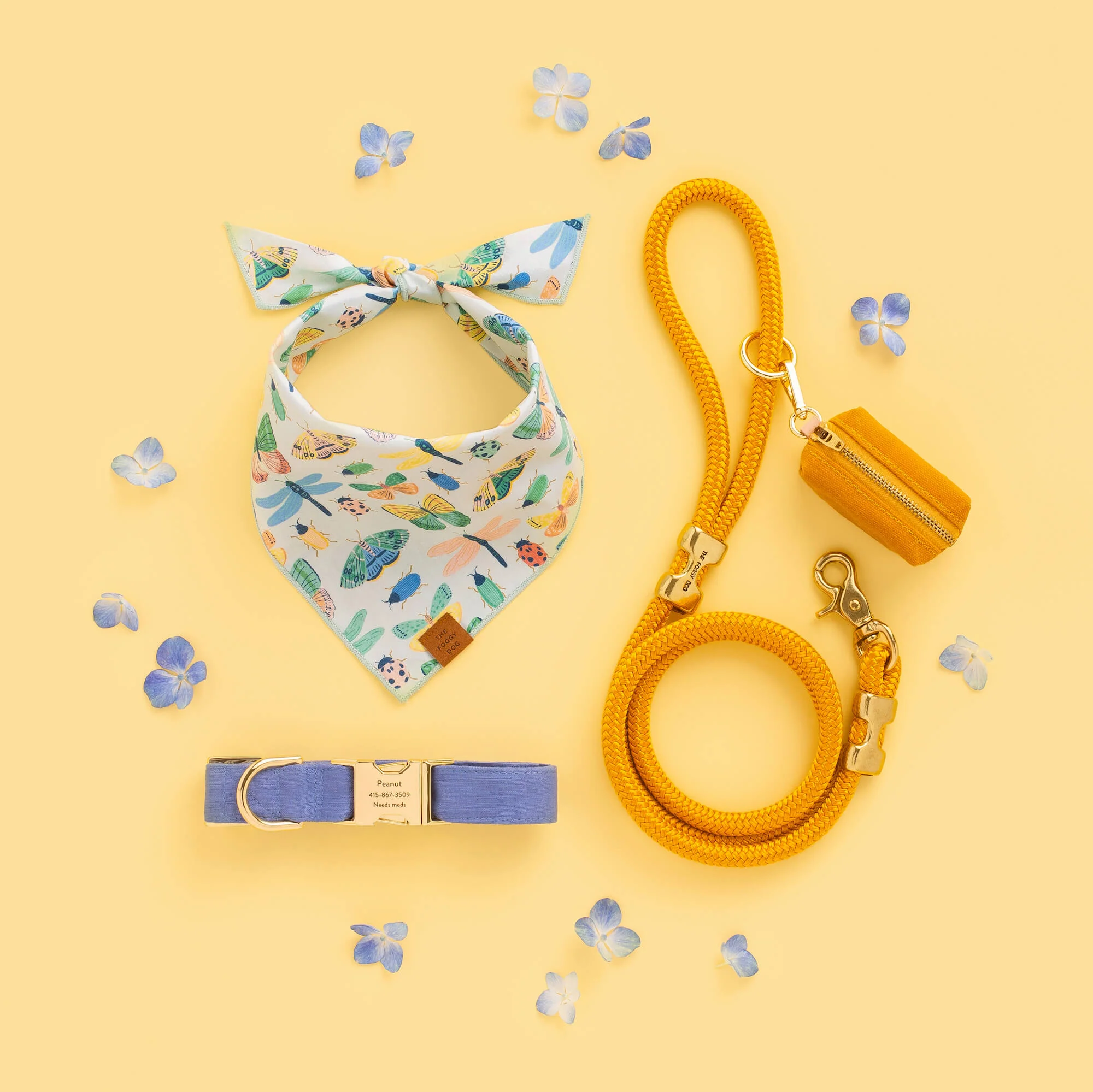 Goldenrod Marine Rope Dog Leash - Image 7