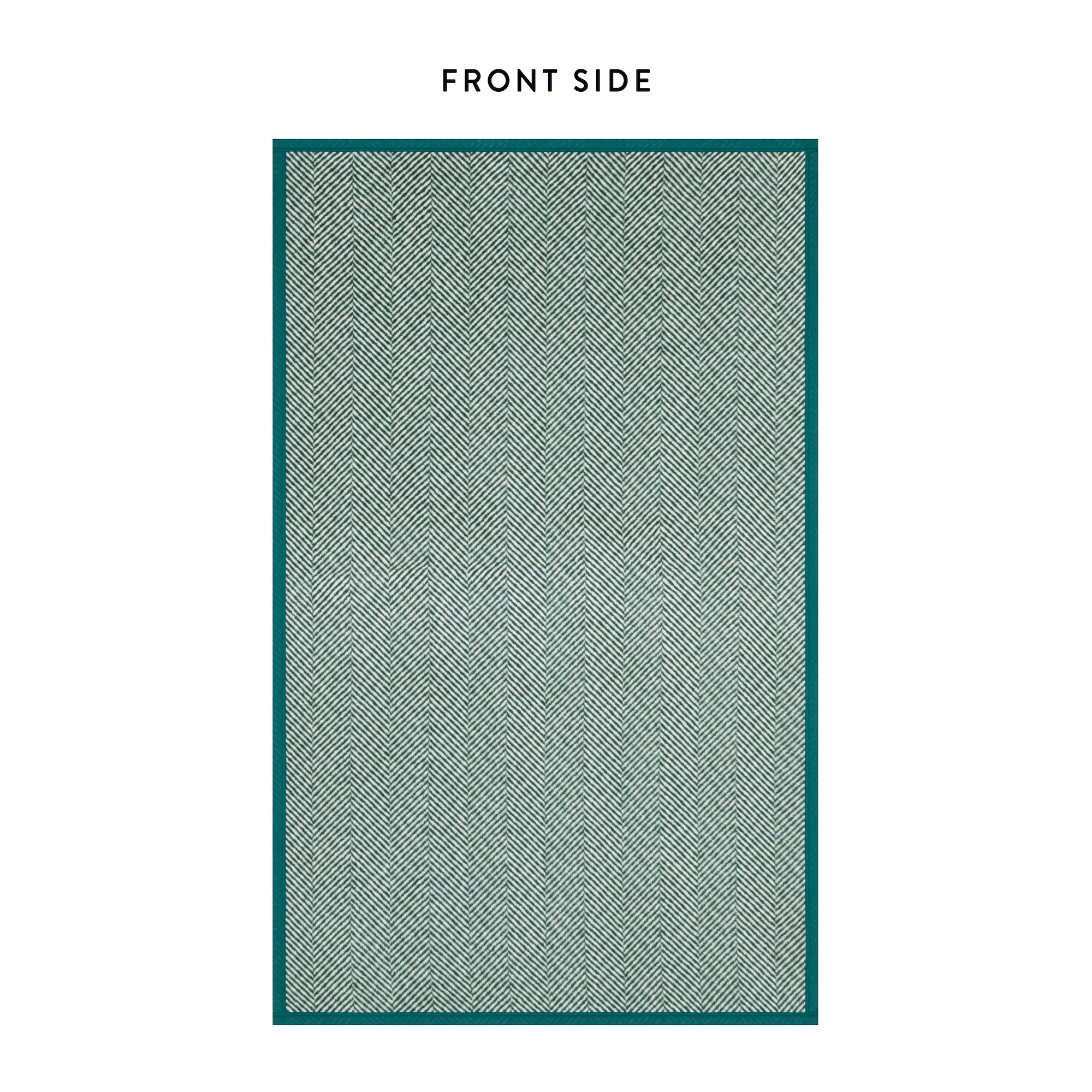 ChappyWrap Harborview Herringbone Evergreen Dog Blanket - Image 3
