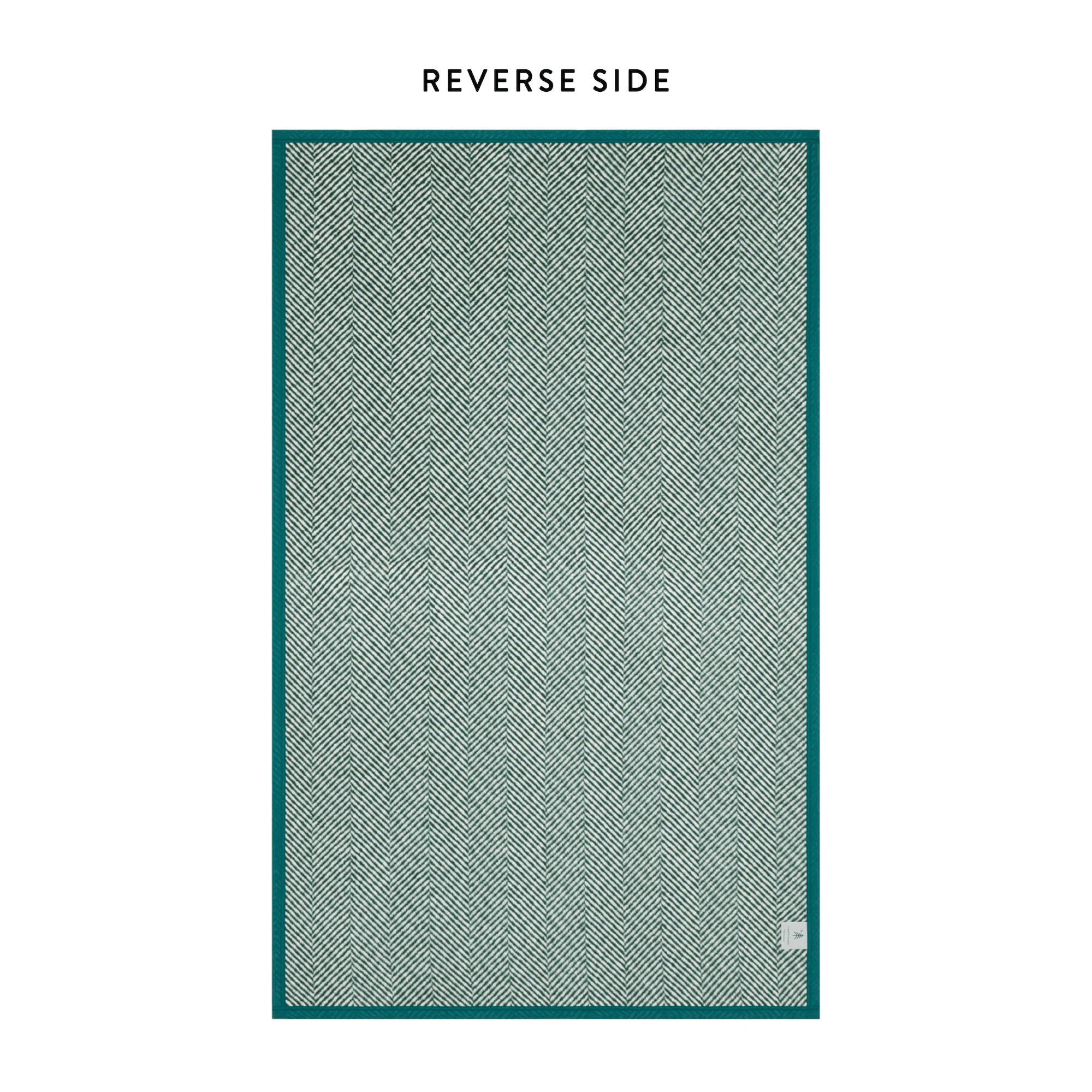 ChappyWrap Harborview Herringbone Evergreen Dog Blanket - Image 4