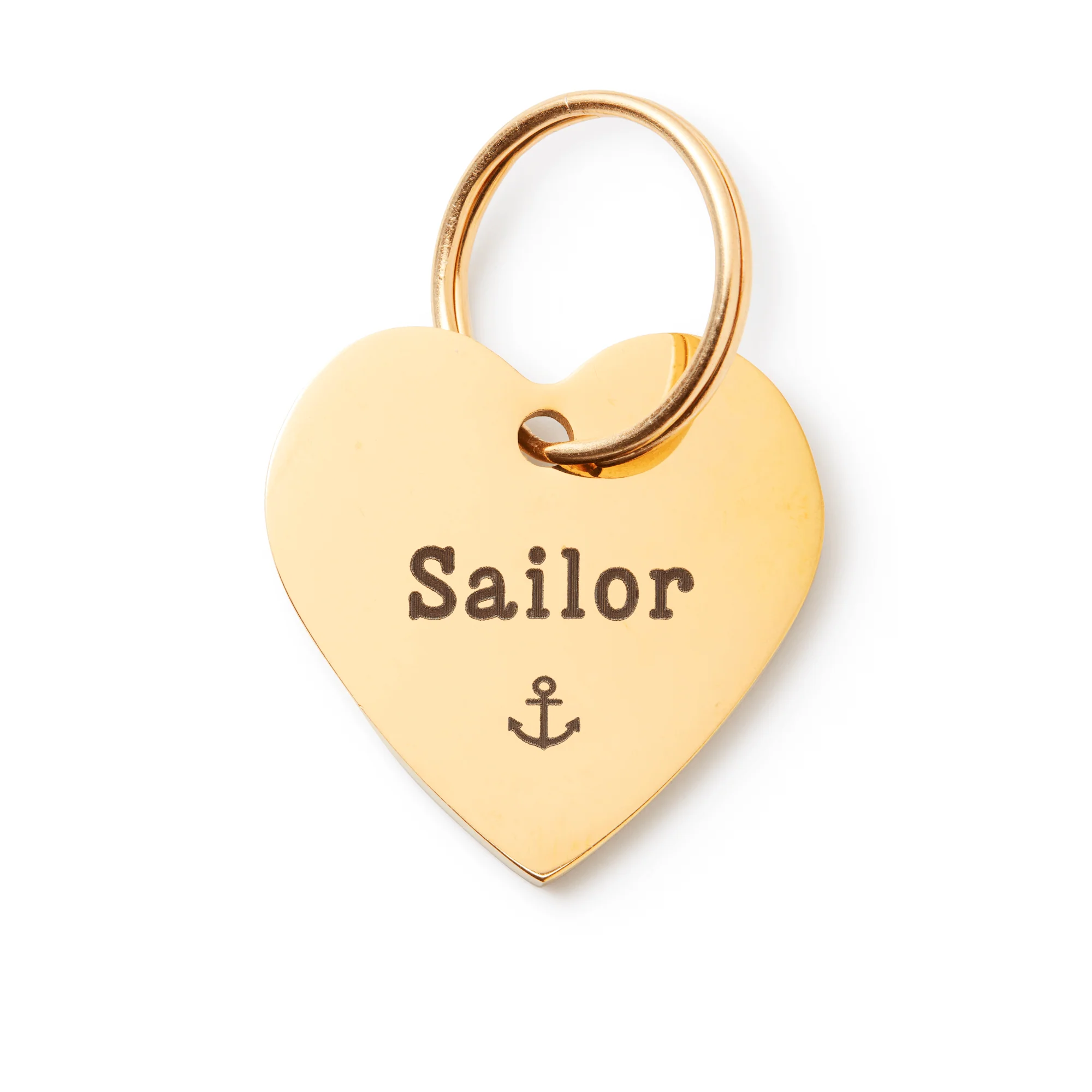 Heart Pet ID Tag: Anchor Icon