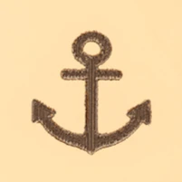 Circle Pet ID Tag: Anchor Icon - Image 6