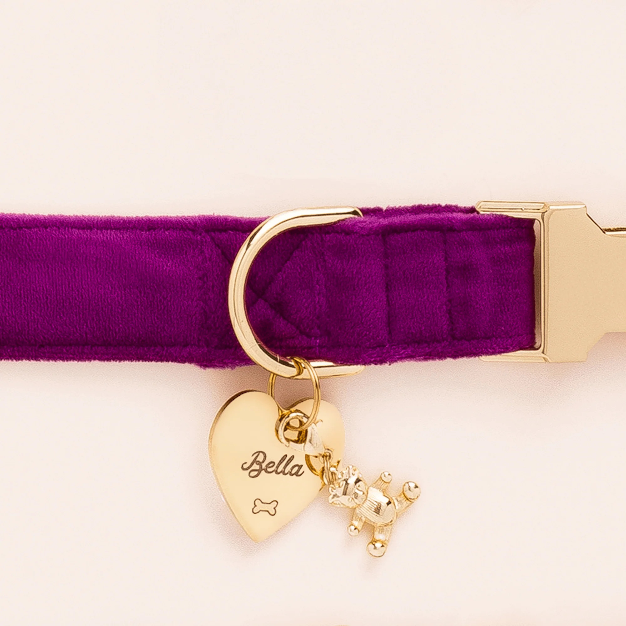Gold Teddy Bear Collar Charm - Image 6