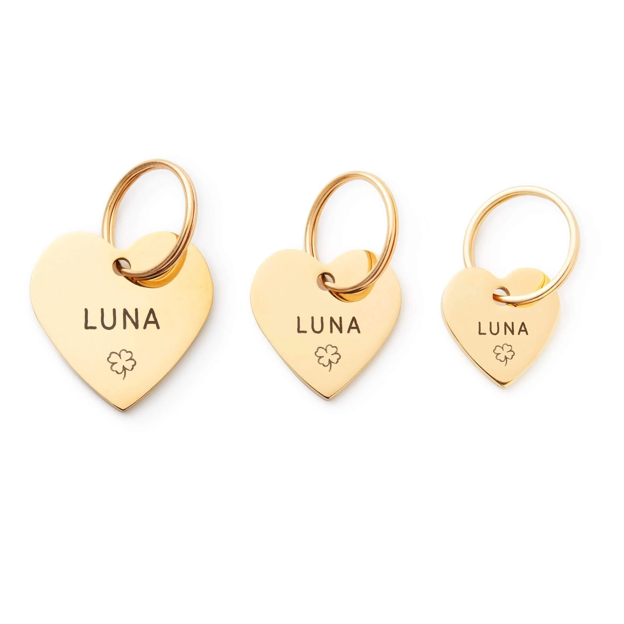 Heart Pet ID Tag: Clover Icon - Image 2