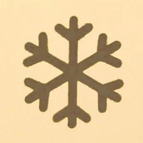 Circle Pet ID Tag: Snowflake Icon - Image 6