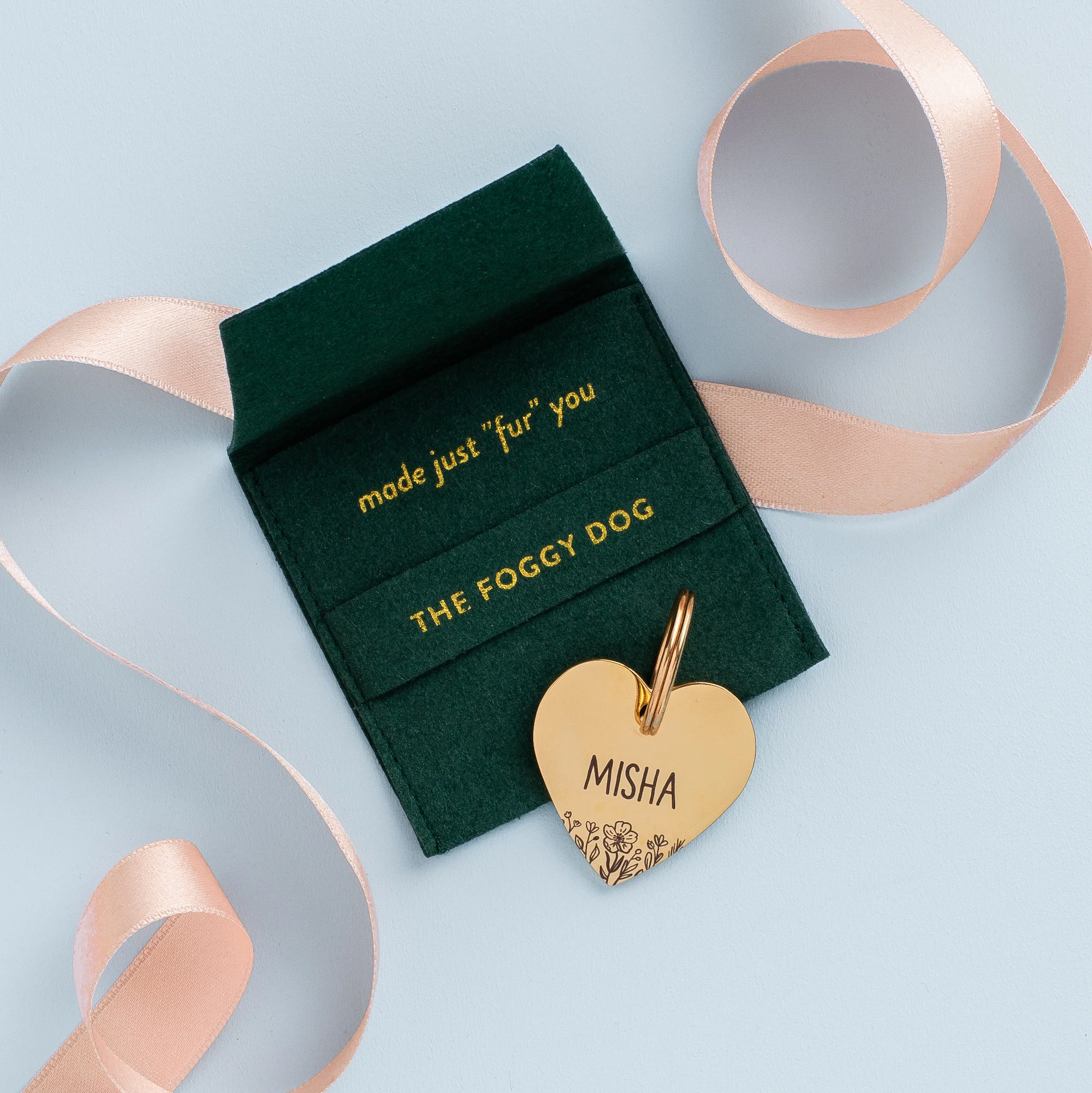Heart Pet ID Tag: Wildflowers - Image 3