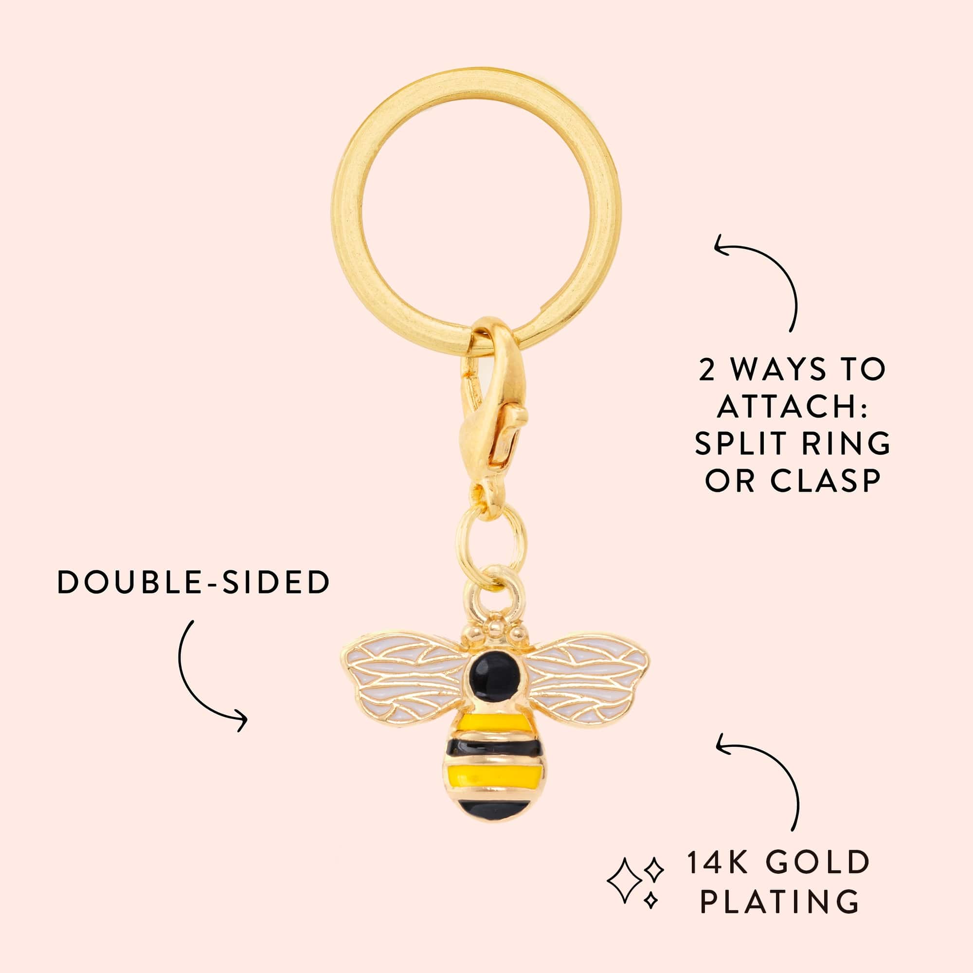 Honey Bee Collar Charm - Image 4