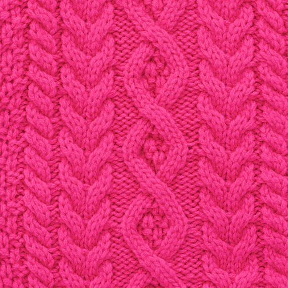 Hot Pink Cable Knit Dog Sweater - Image 15