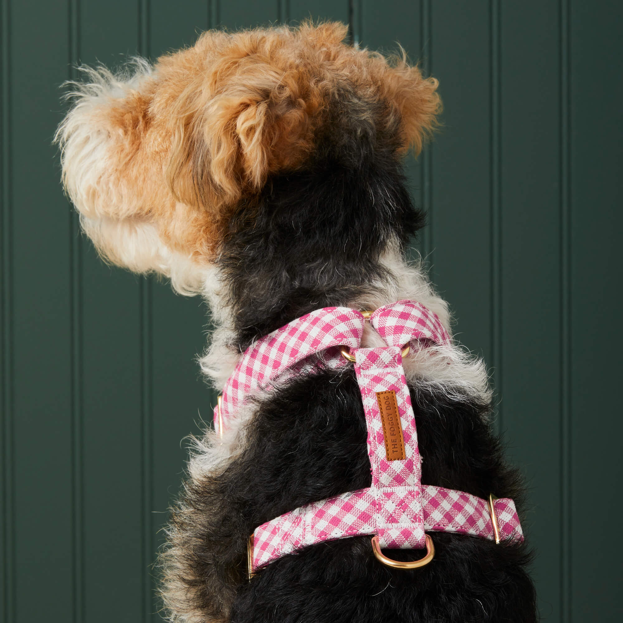 Hot Pink Gingham Dog Harness - Image 6