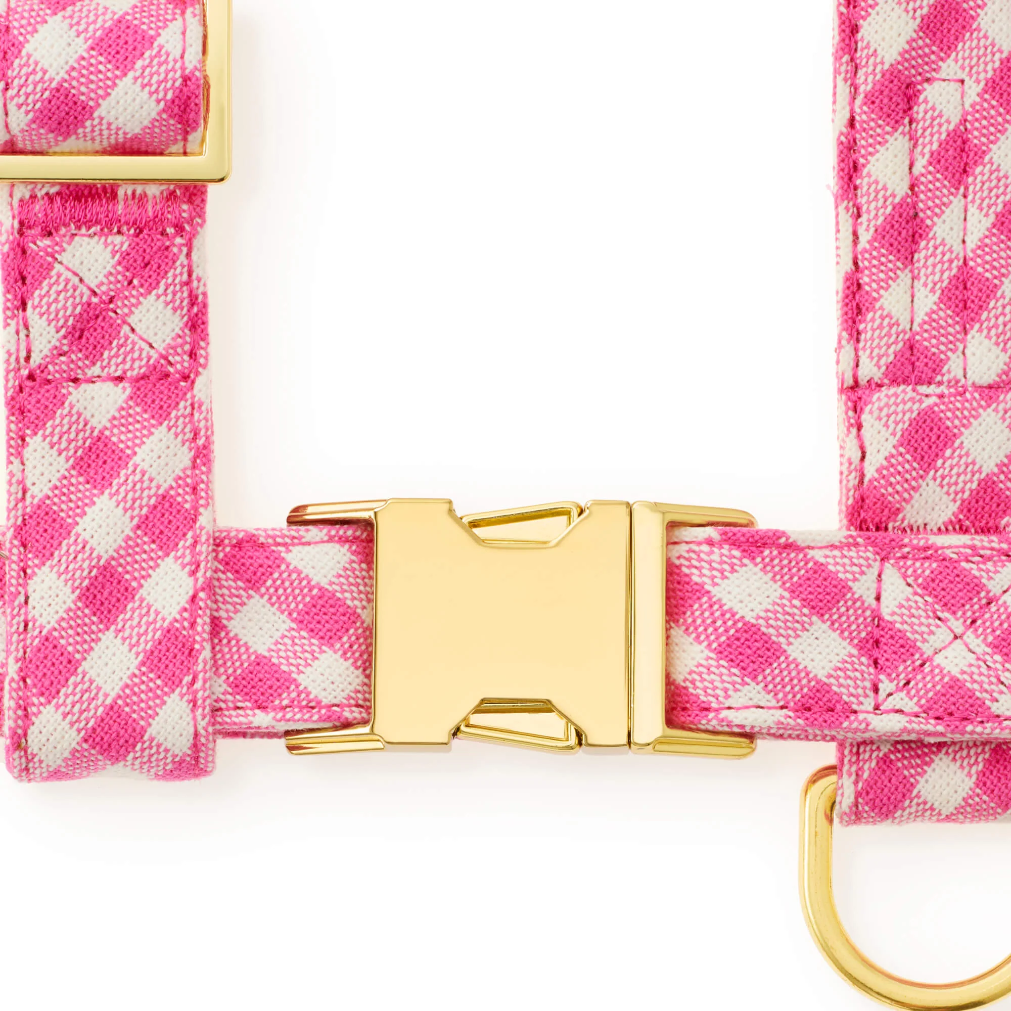 Hot Pink Gingham Dog Harness - Image 3