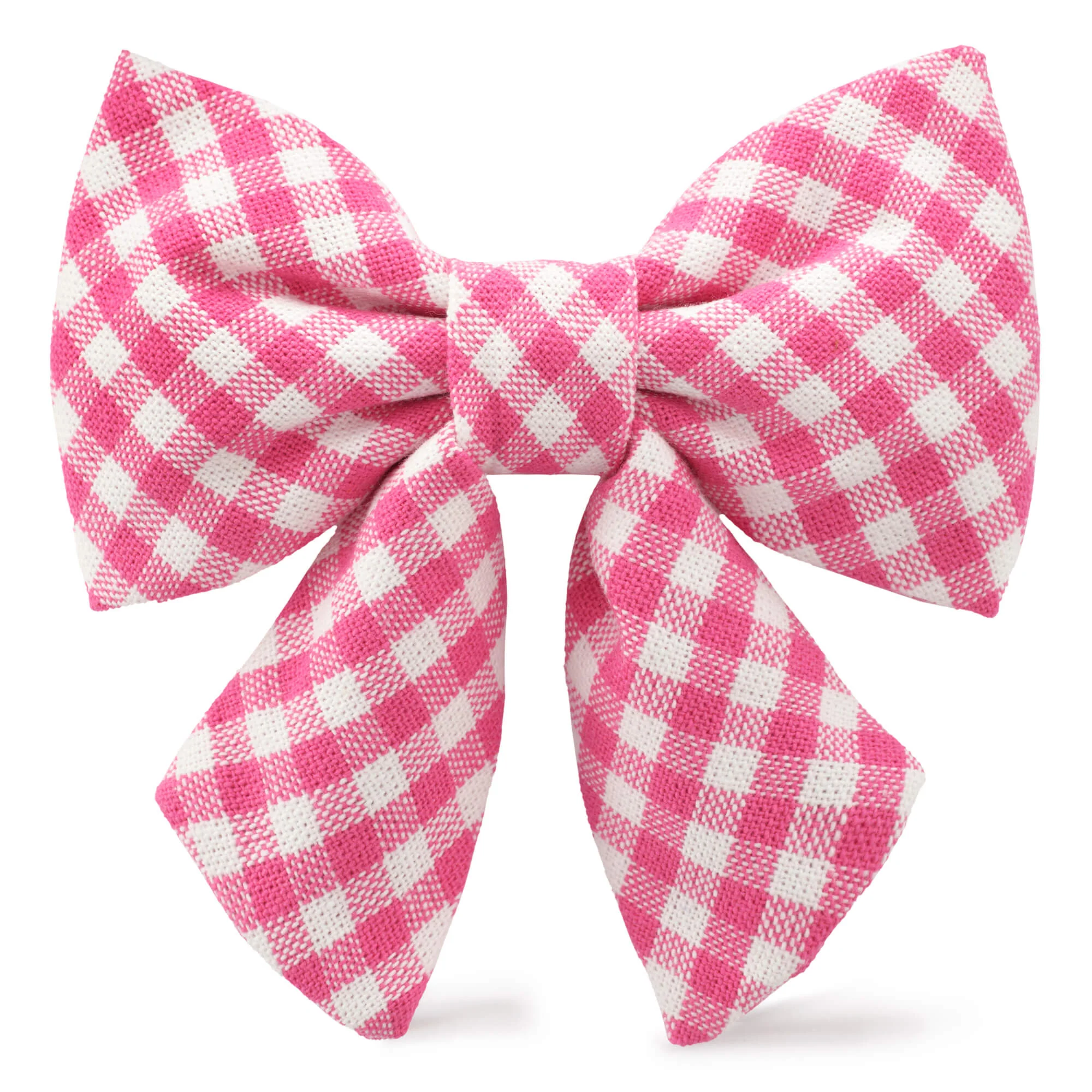 Hot Pink Gingham Lady Dog Bow - Image 2