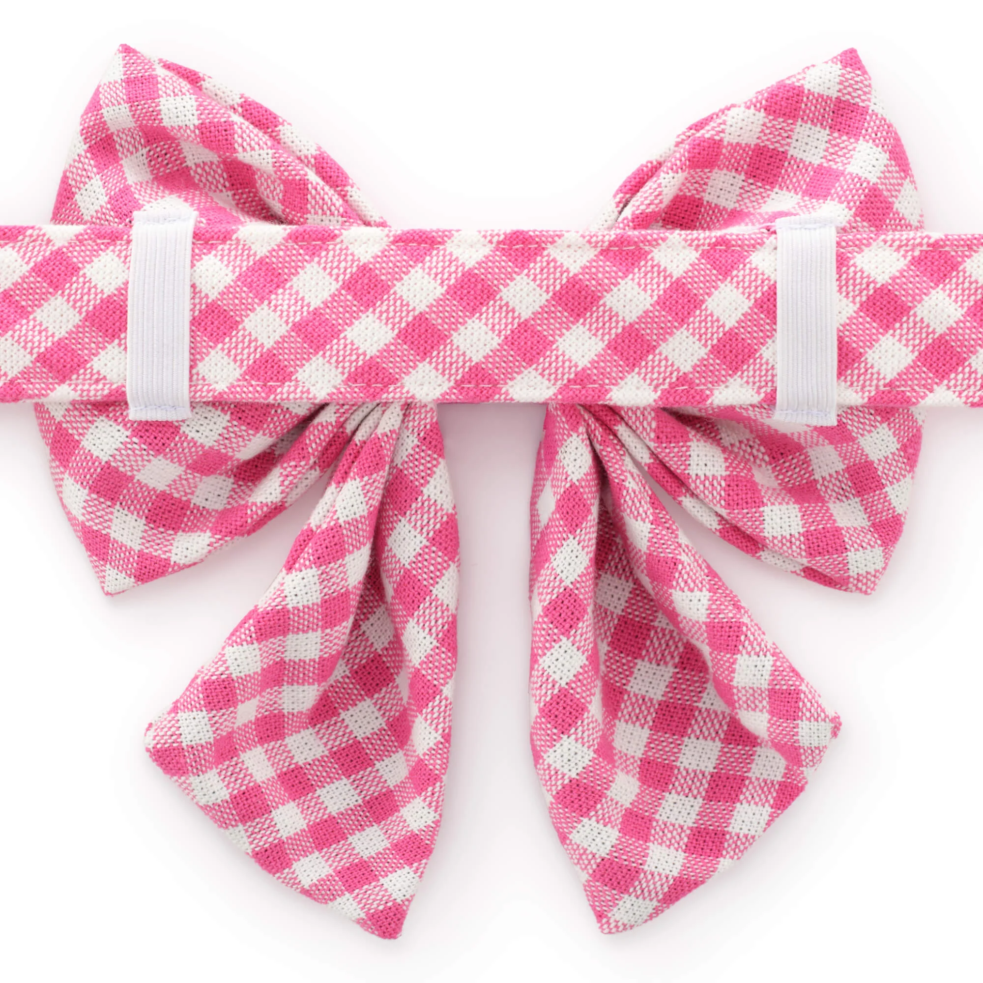 Hot Pink Gingham Lady Dog Bow - Image 4