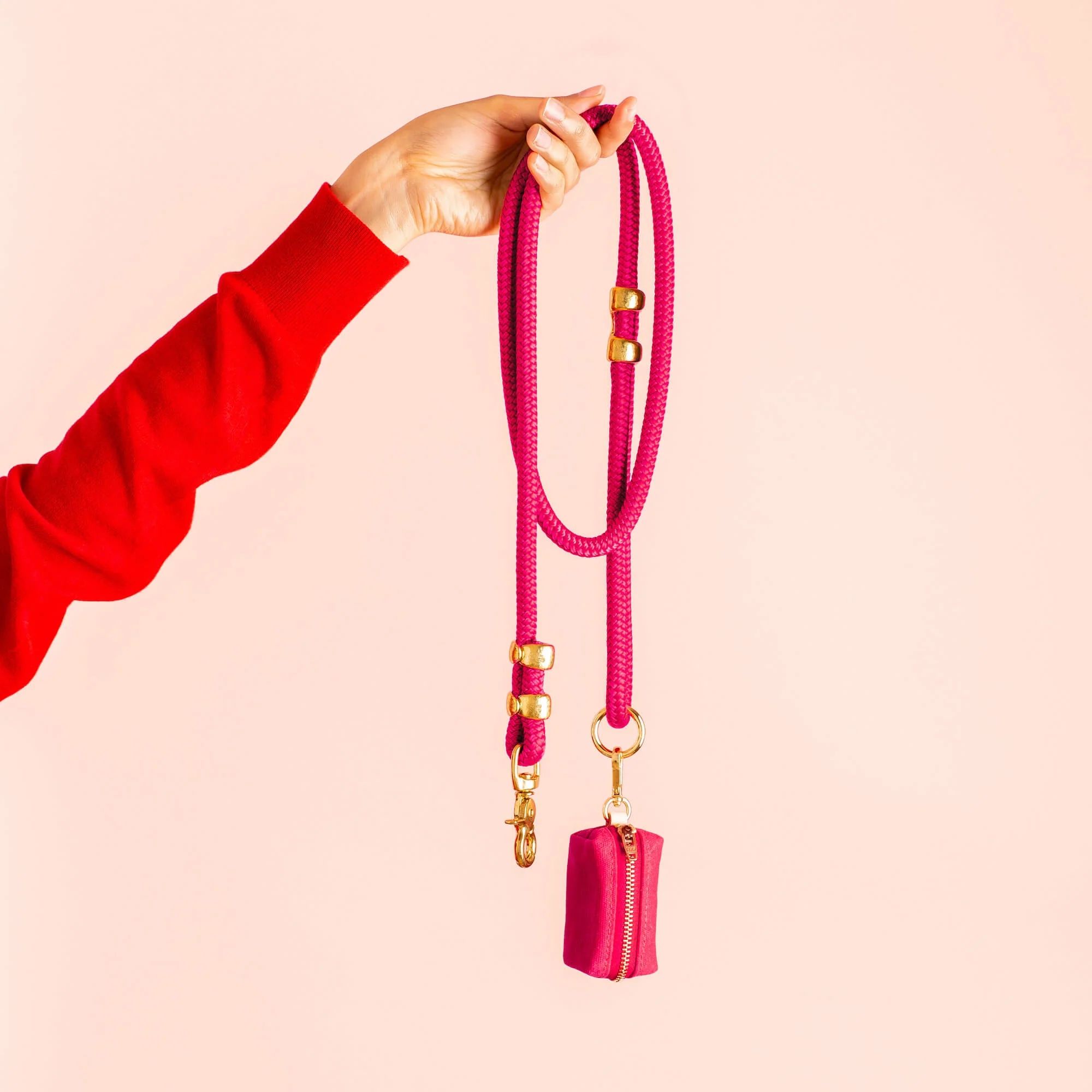 Hot Pink Marine Rope Dog Leash - Image 15