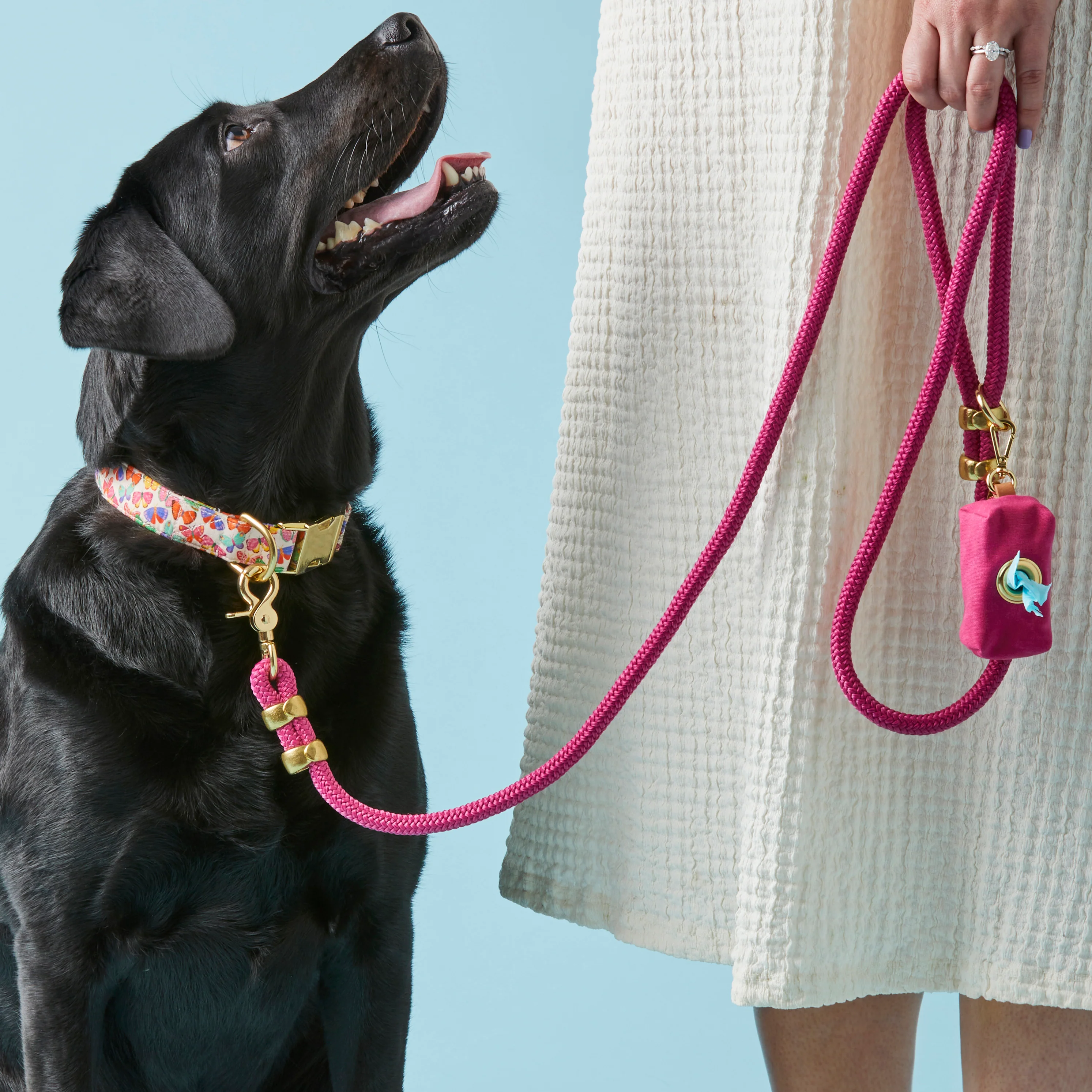 Hot Pink Marine Rope Dog Leash - Image 19