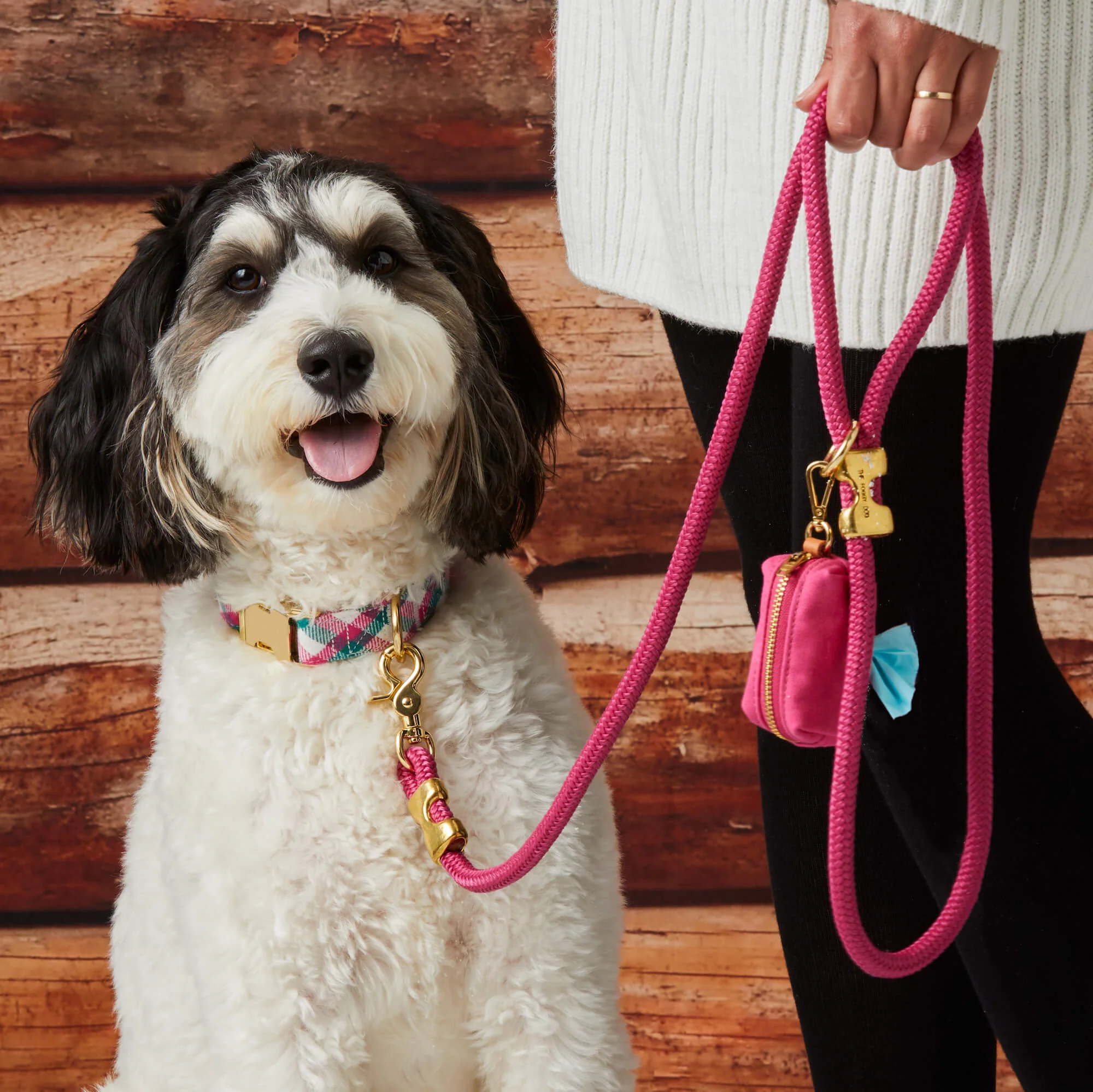 Hot Pink Marine Rope Dog Leash - Image 3
