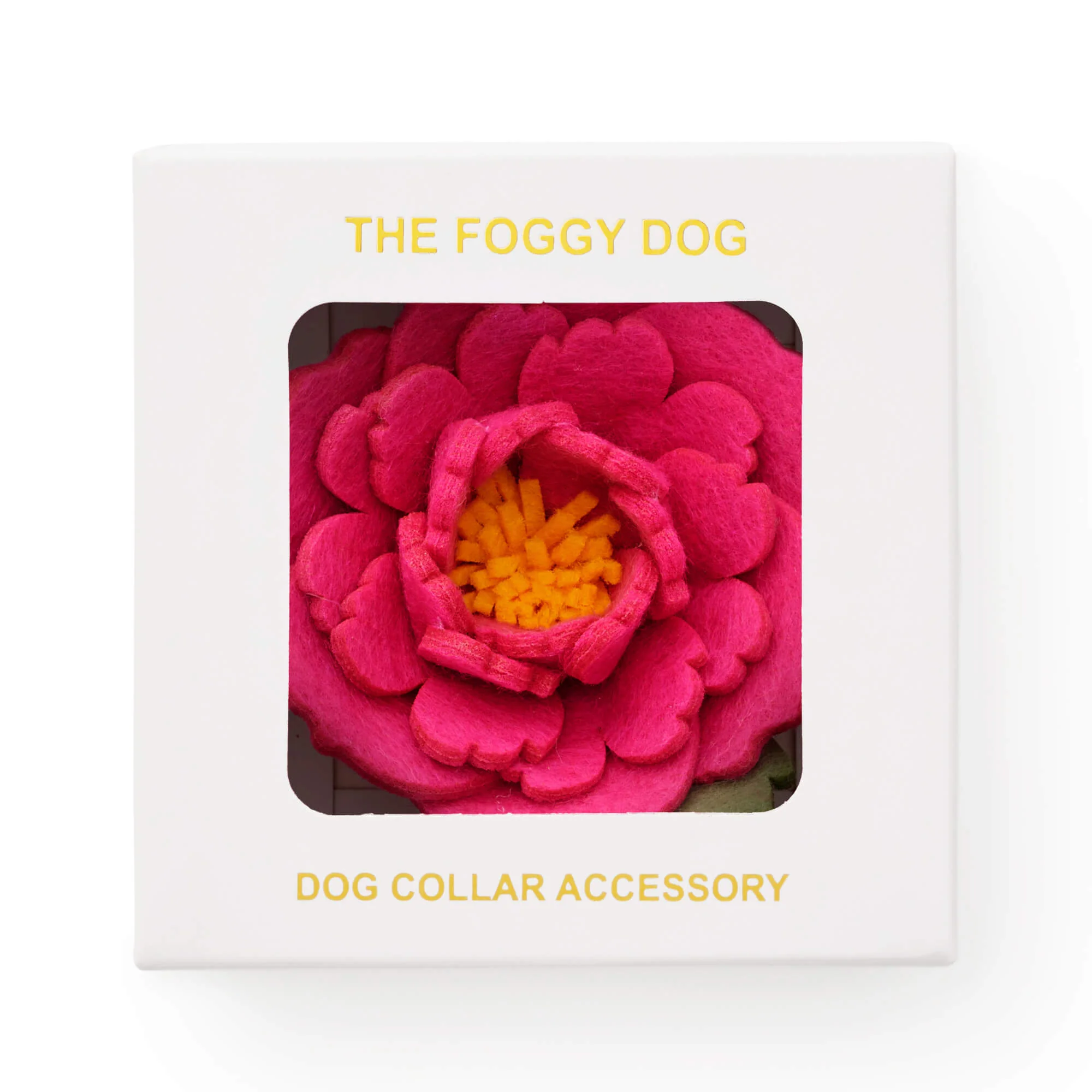 Hot Pink Peony Dog Collar Flower Set - Image 6