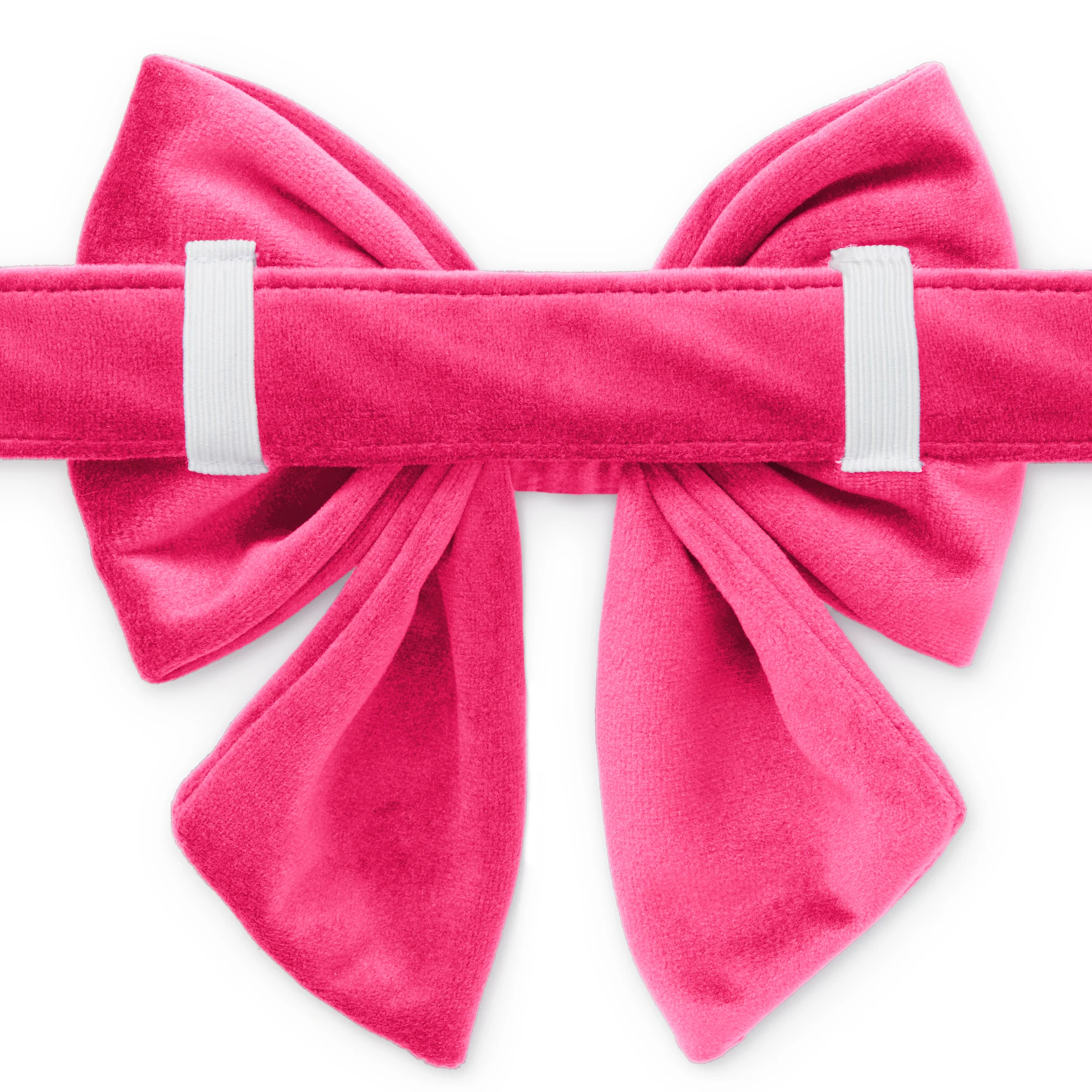 Hot Pink Velvet Lady Dog Bow - Image 3