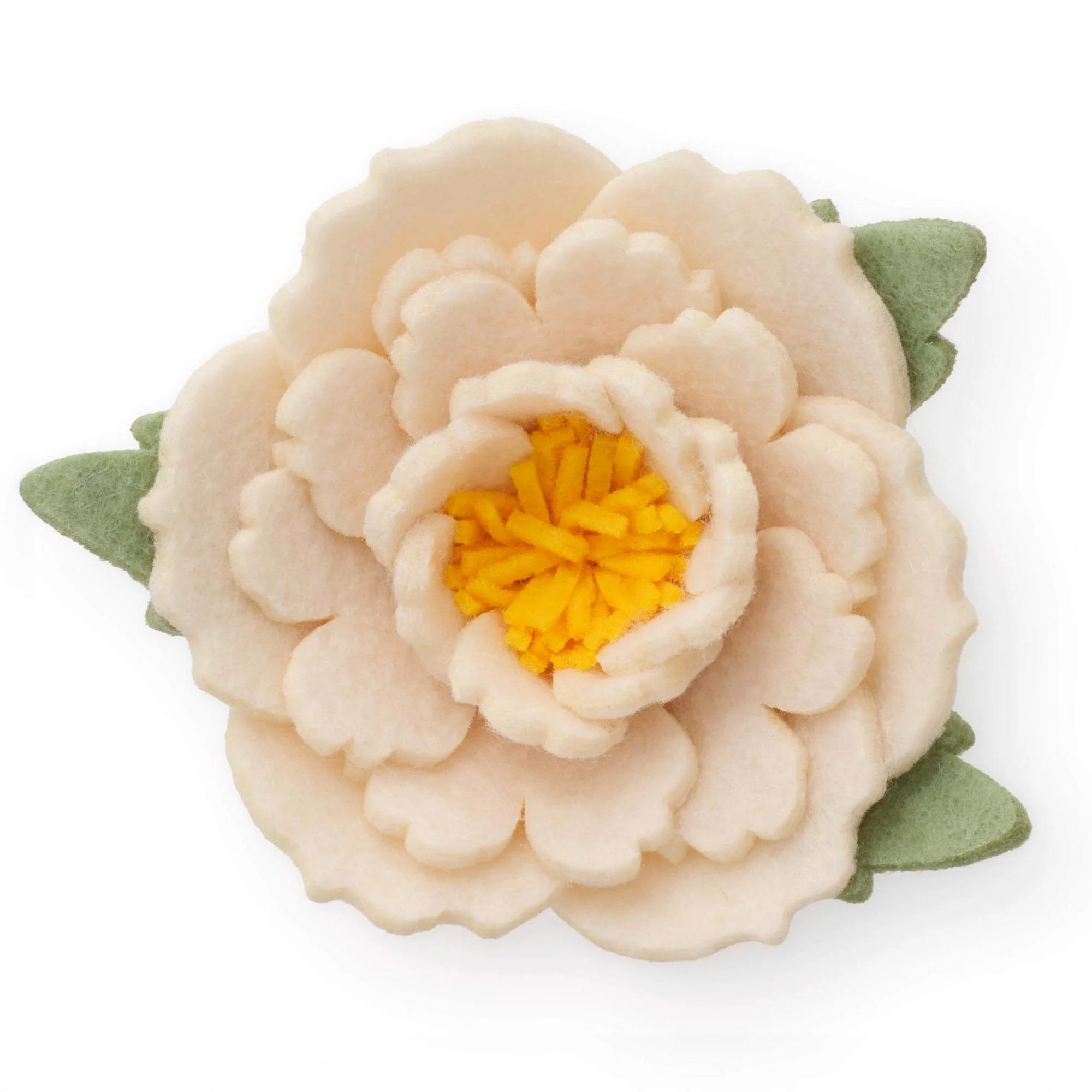Ivory Peony Dog Collar Flower - Image 6