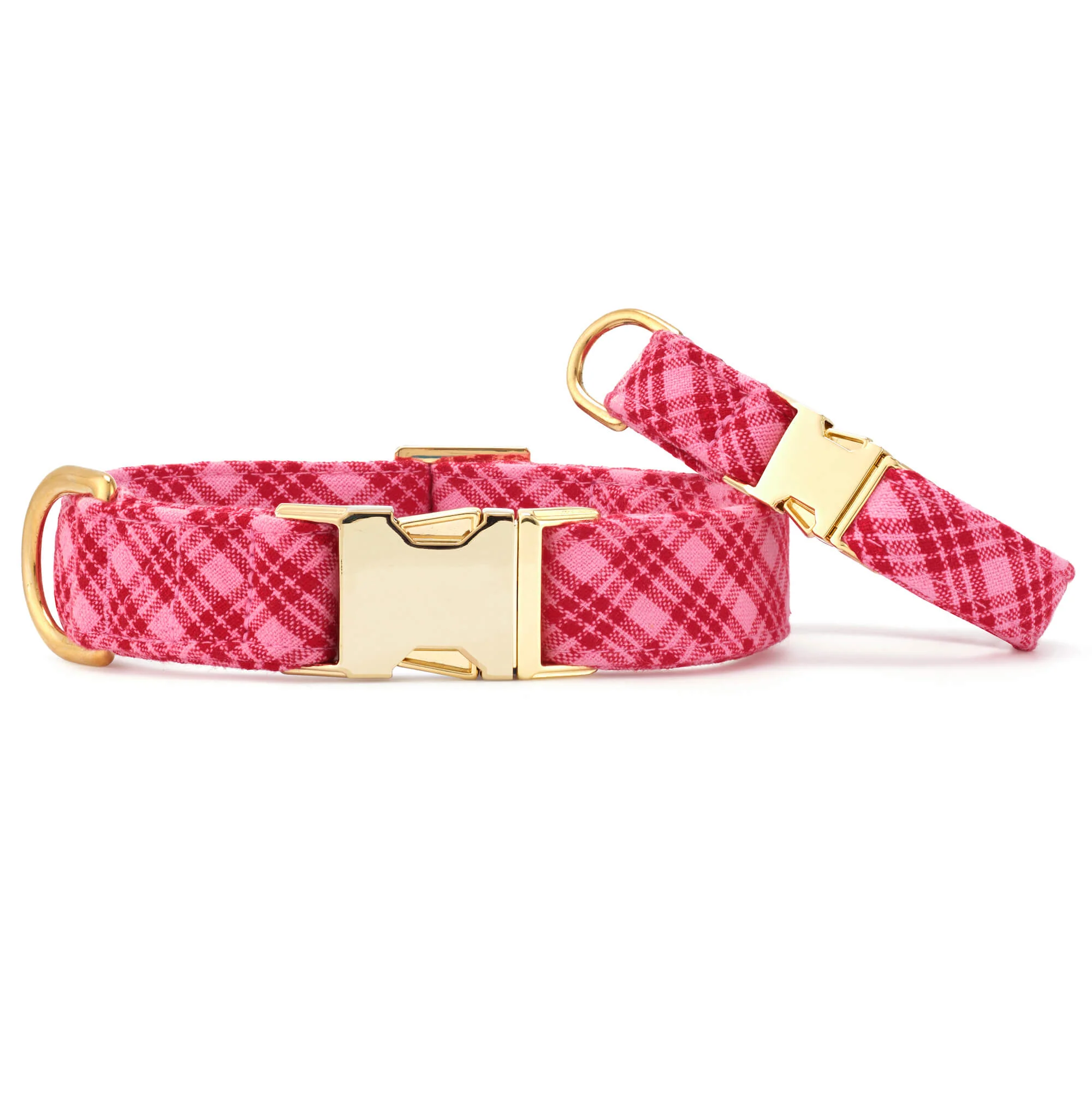 Heather Taylor Home x TFD Katherine Plaid Valentine Dog Collar - Image 3