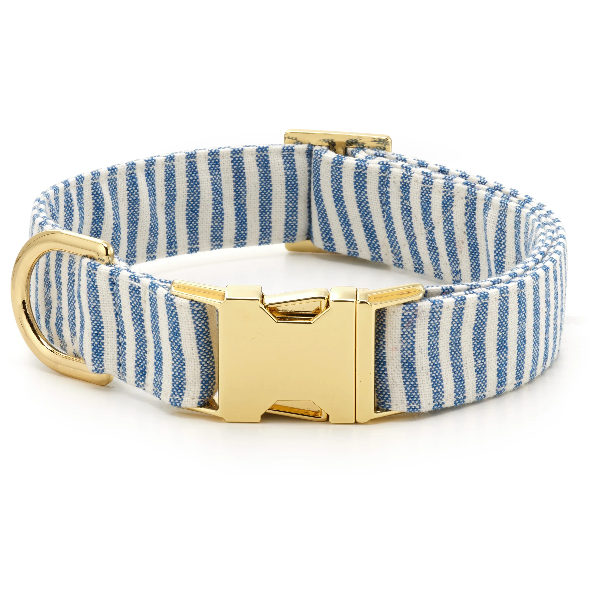Lake Blue Stripe Collar Walk Set - Image 3