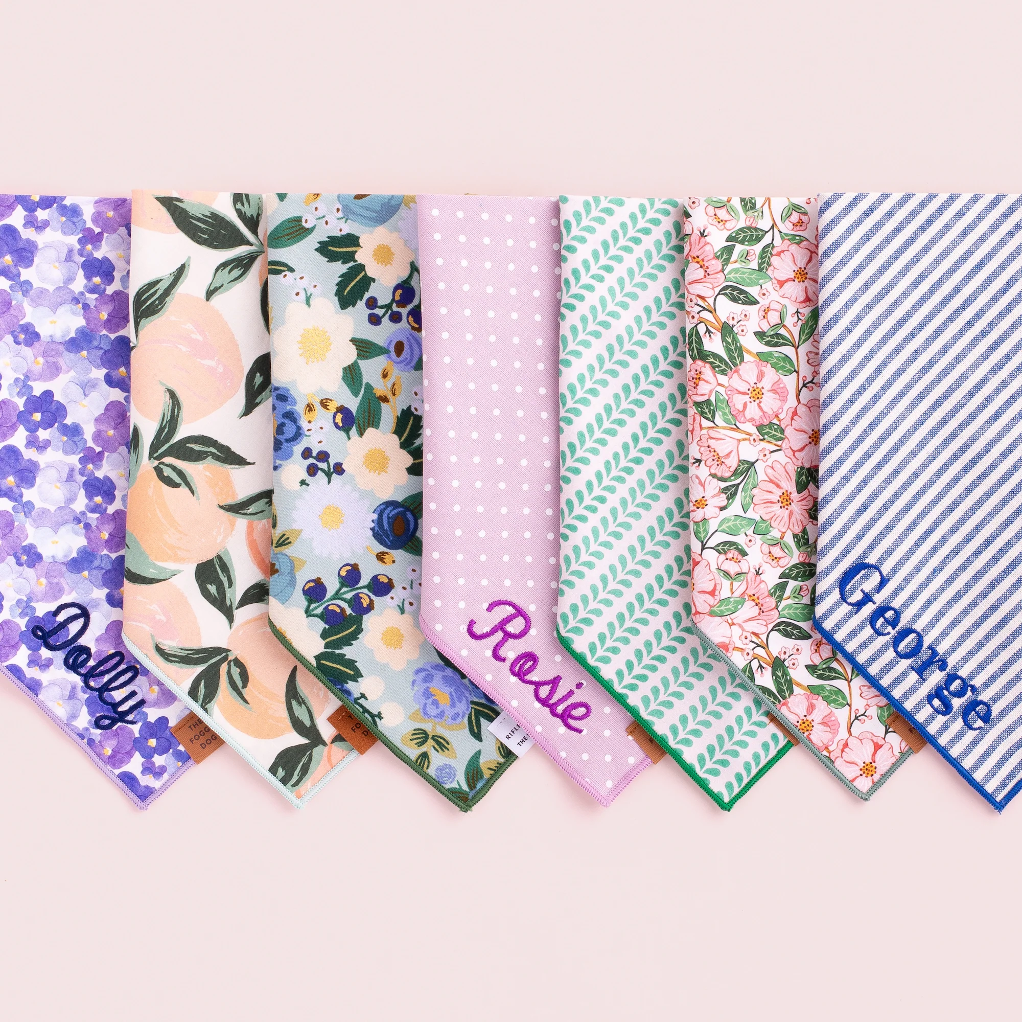 Lake Blue Stripe Dog Bandana - Image 8