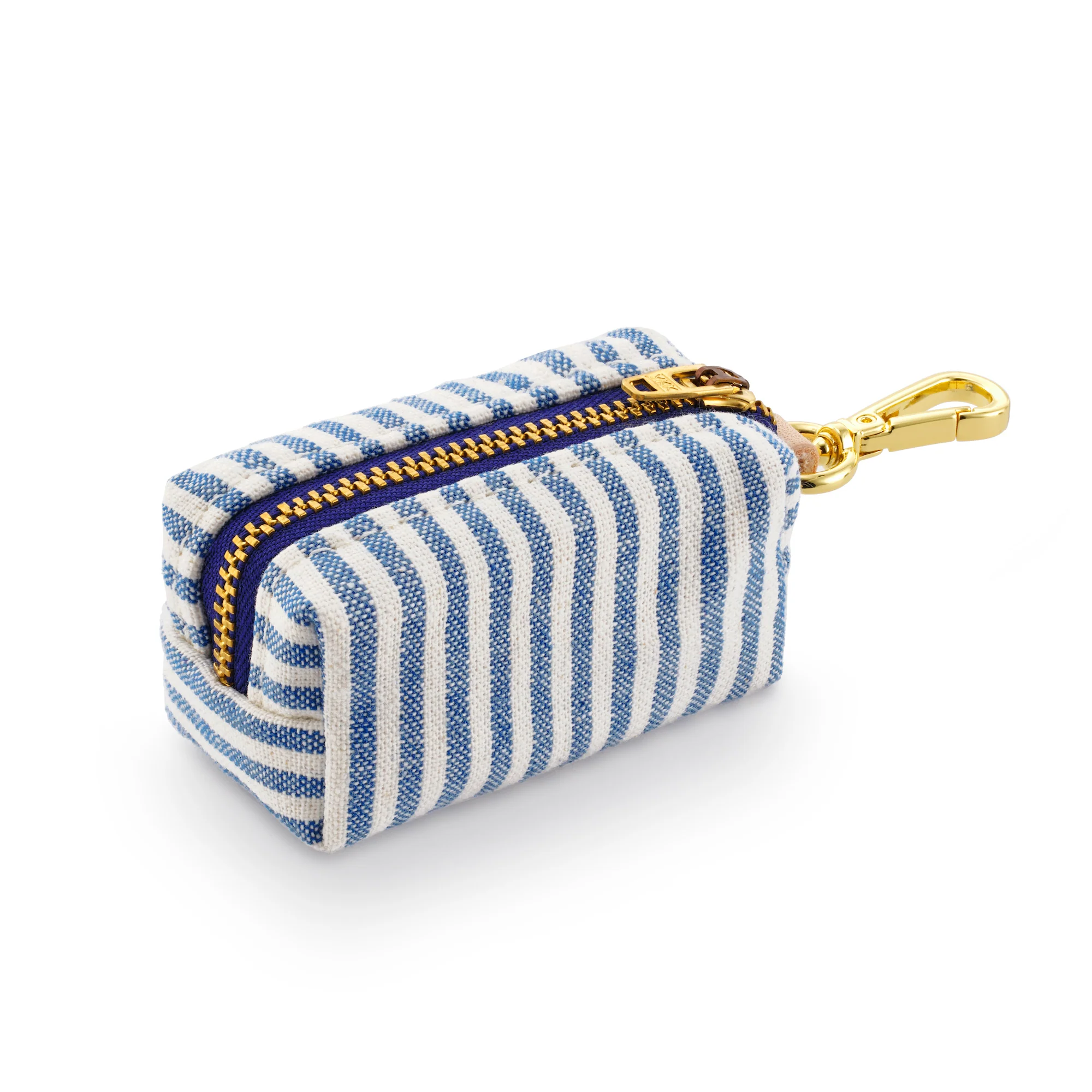 Lake Blue Stripe Waste Bag Holder - Image 2