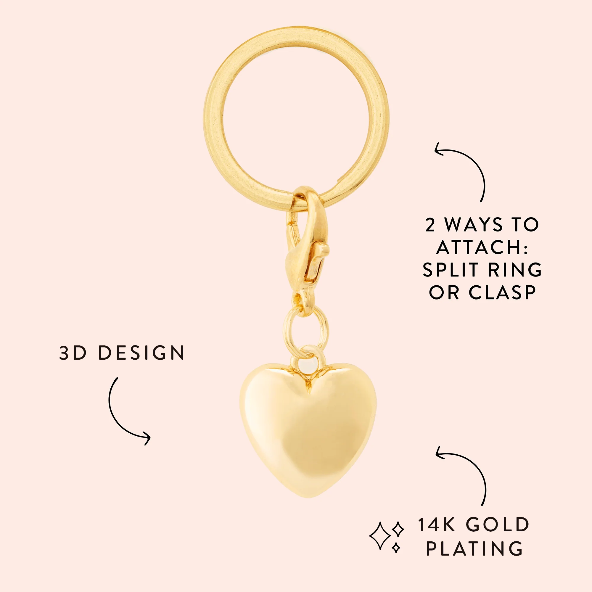 Love is Golden Collar Charm Set - Image 6