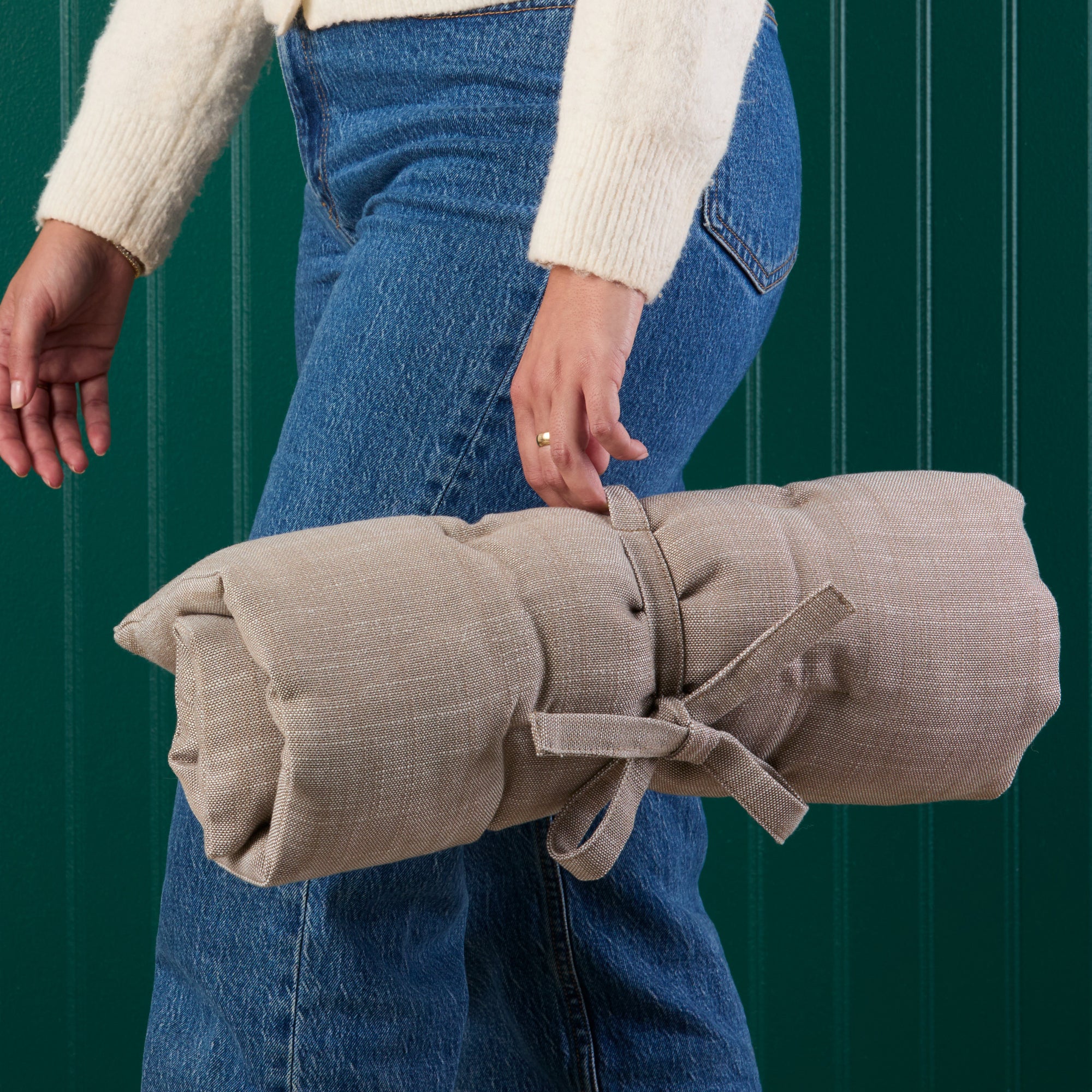 Mushroom Brown Bolster Dog Bed - Image 7