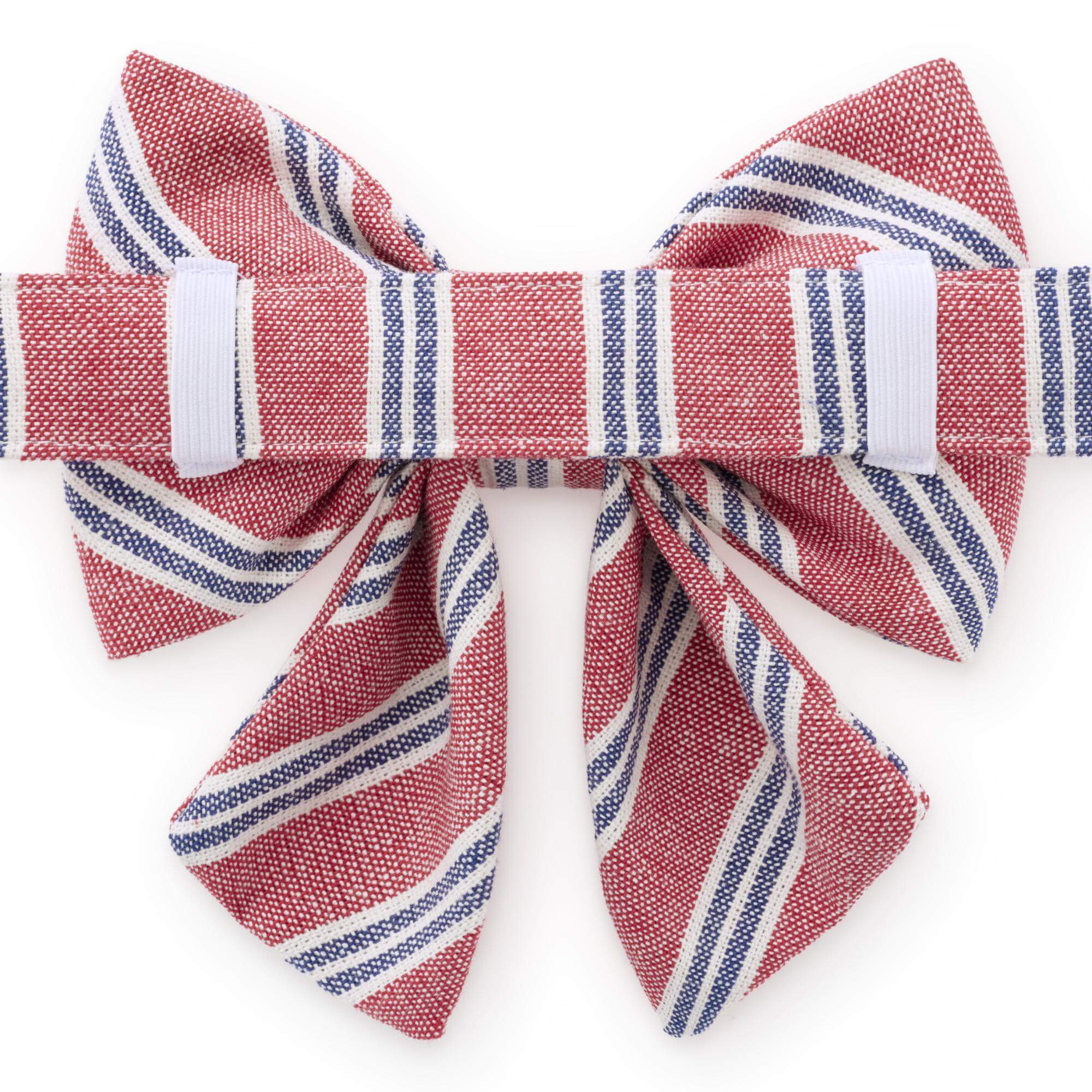 Nantucket Stripe Lady Dog Bow - Image 2