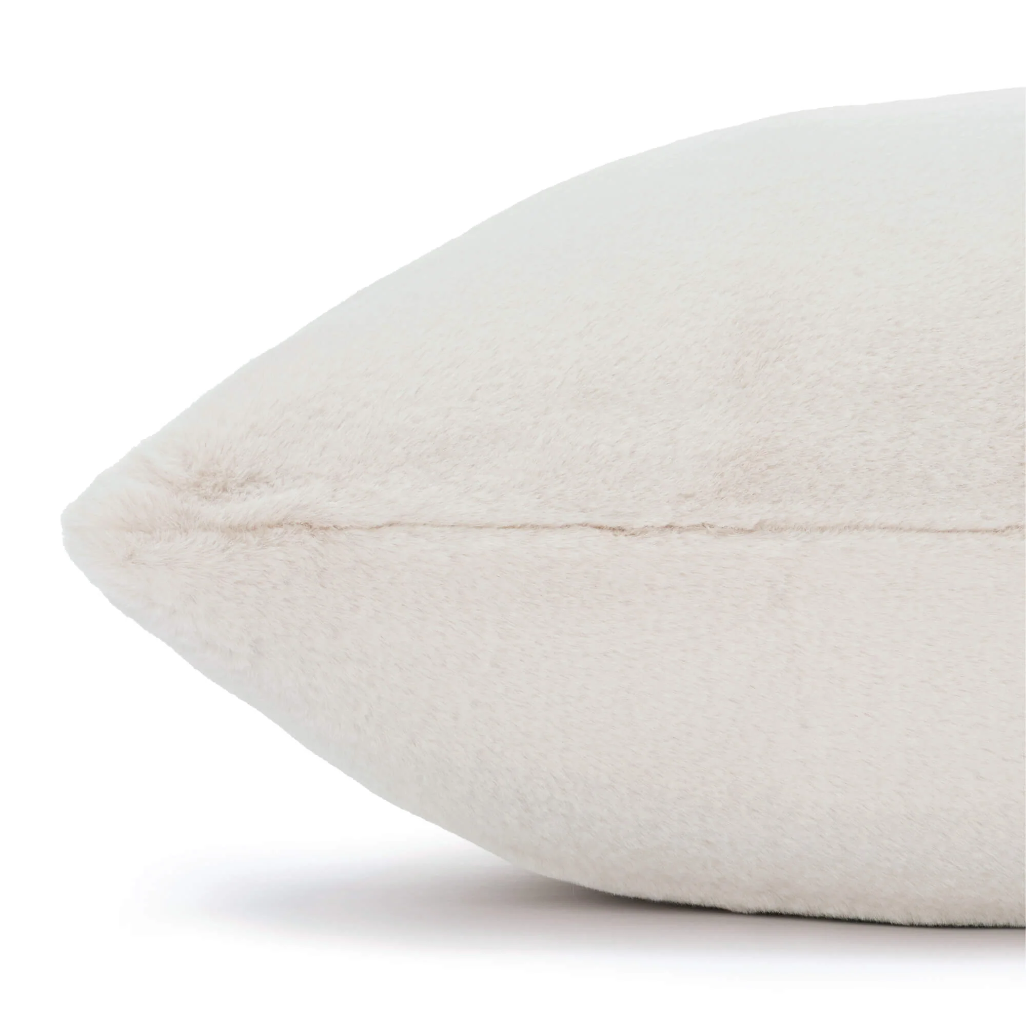 Natural Recycled Faux Fur Dog Bed - Image 2